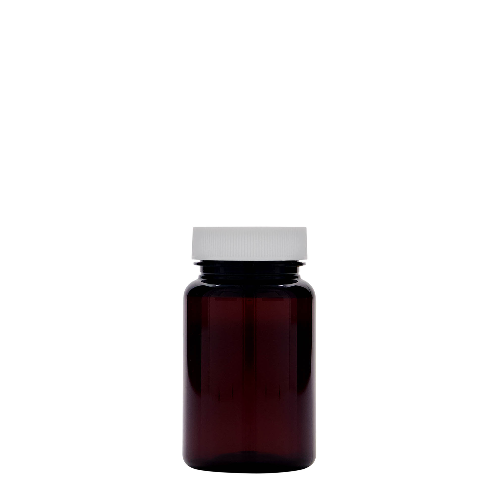 75 ml PET-beholder, plast, brun, åbning: 38/400