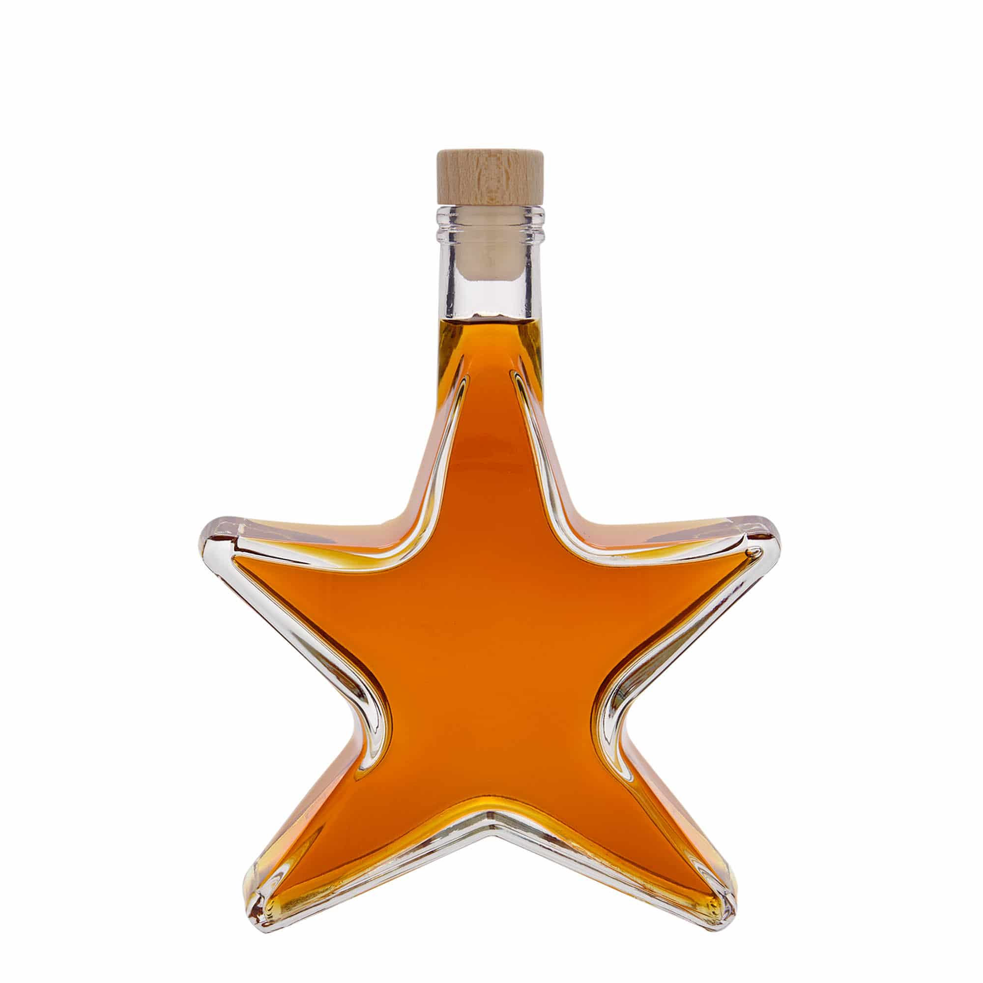 350 ml glasflaske 'Stjerne', åbning: Kork