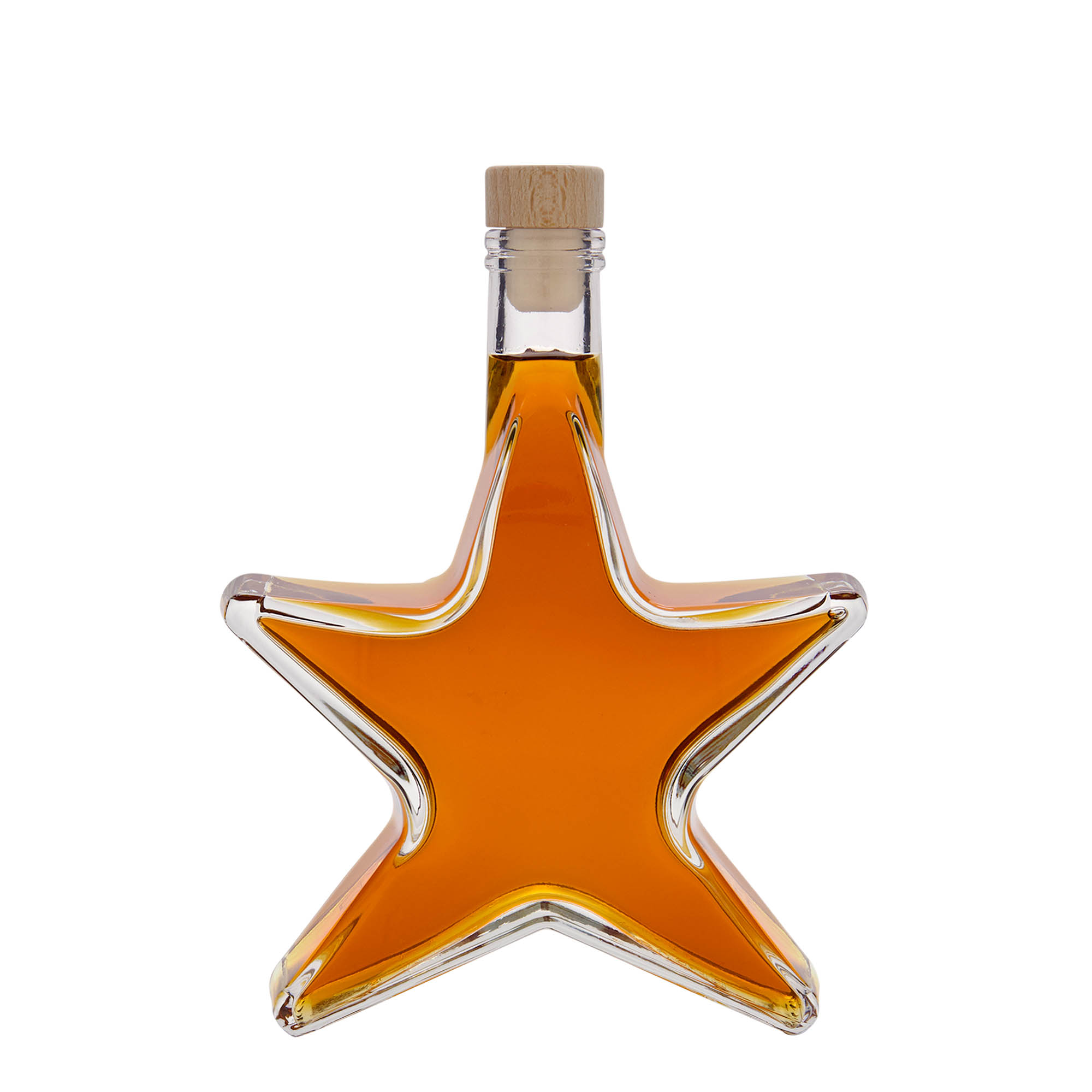 350 ml glasflaske 'Stjerne', åbning: kork