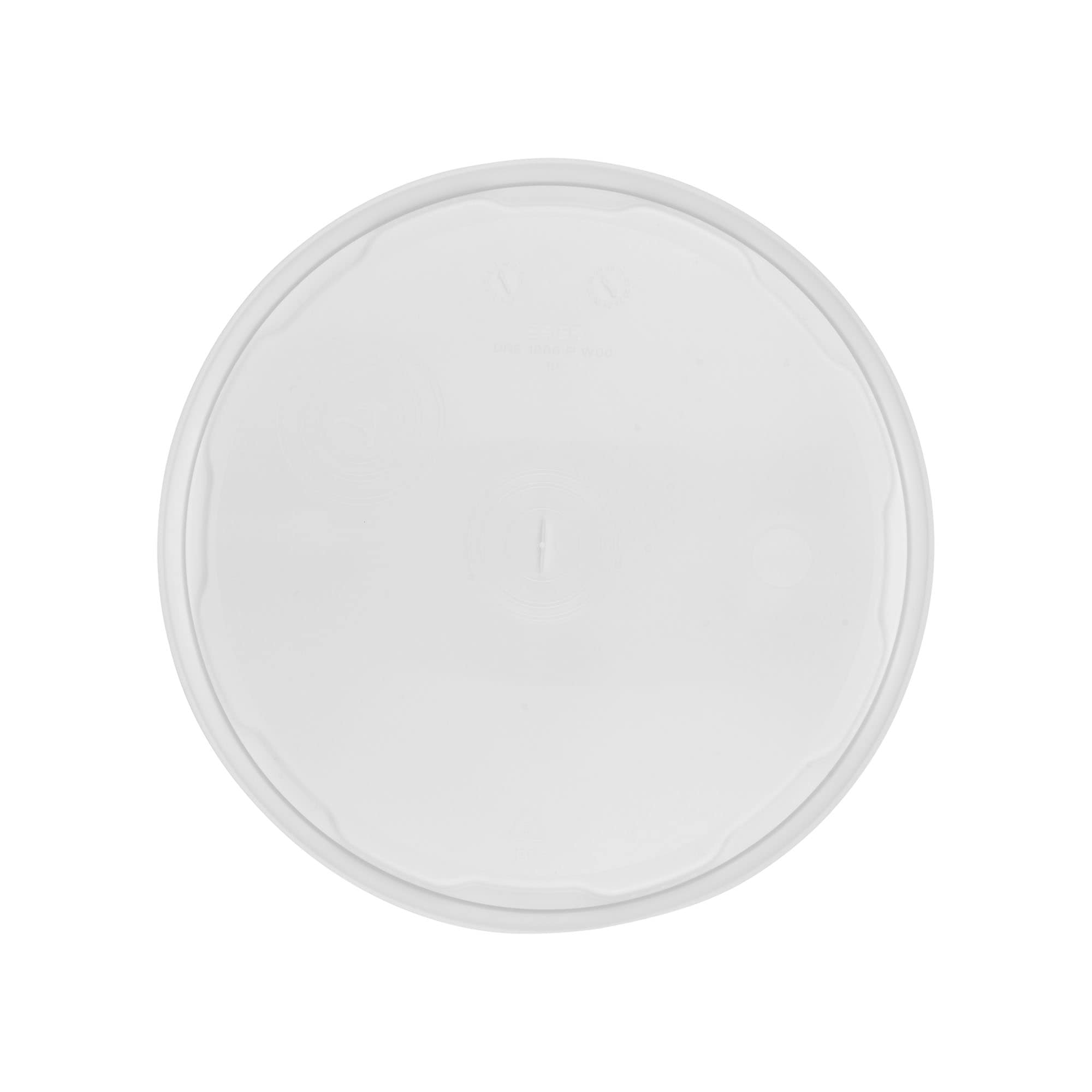 Låg til 10 l spand, PP-plast, hvid
