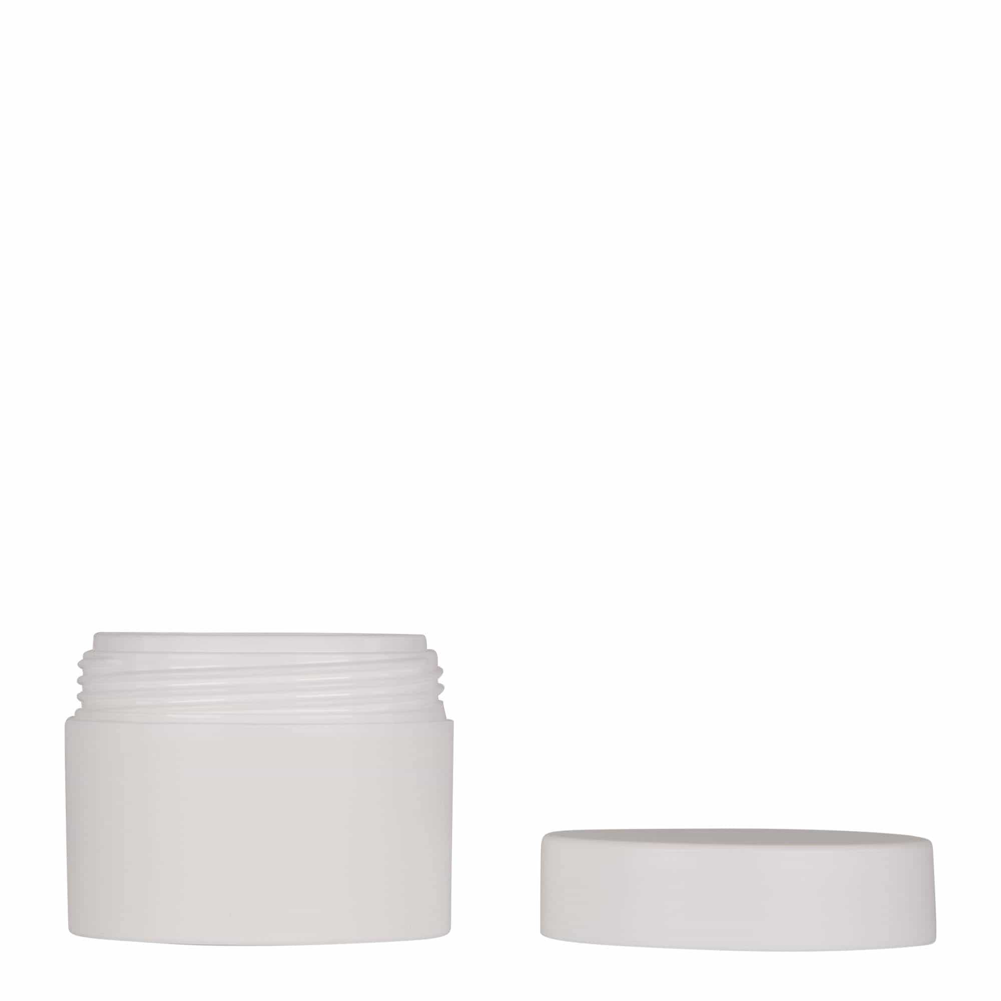 50 ml plastdåse 'Antonella', PP, hvid, åbning: Skruelåg