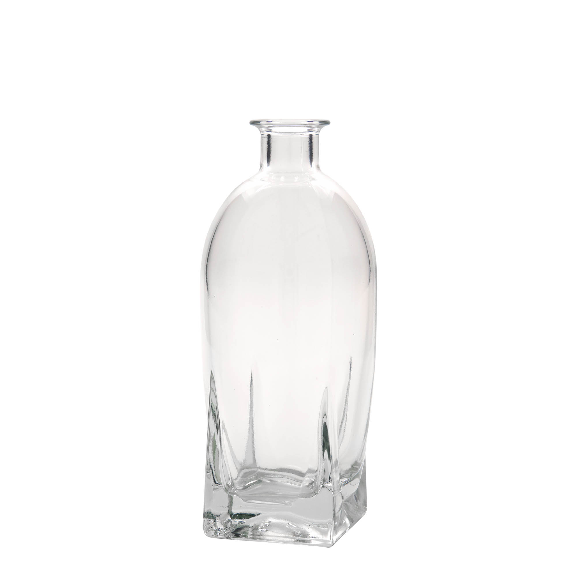 500 ml glasflaske 'Zino', firkantet, åbning: kork 500 ml glasflaske 'Zino', firkantet, åbning: kork