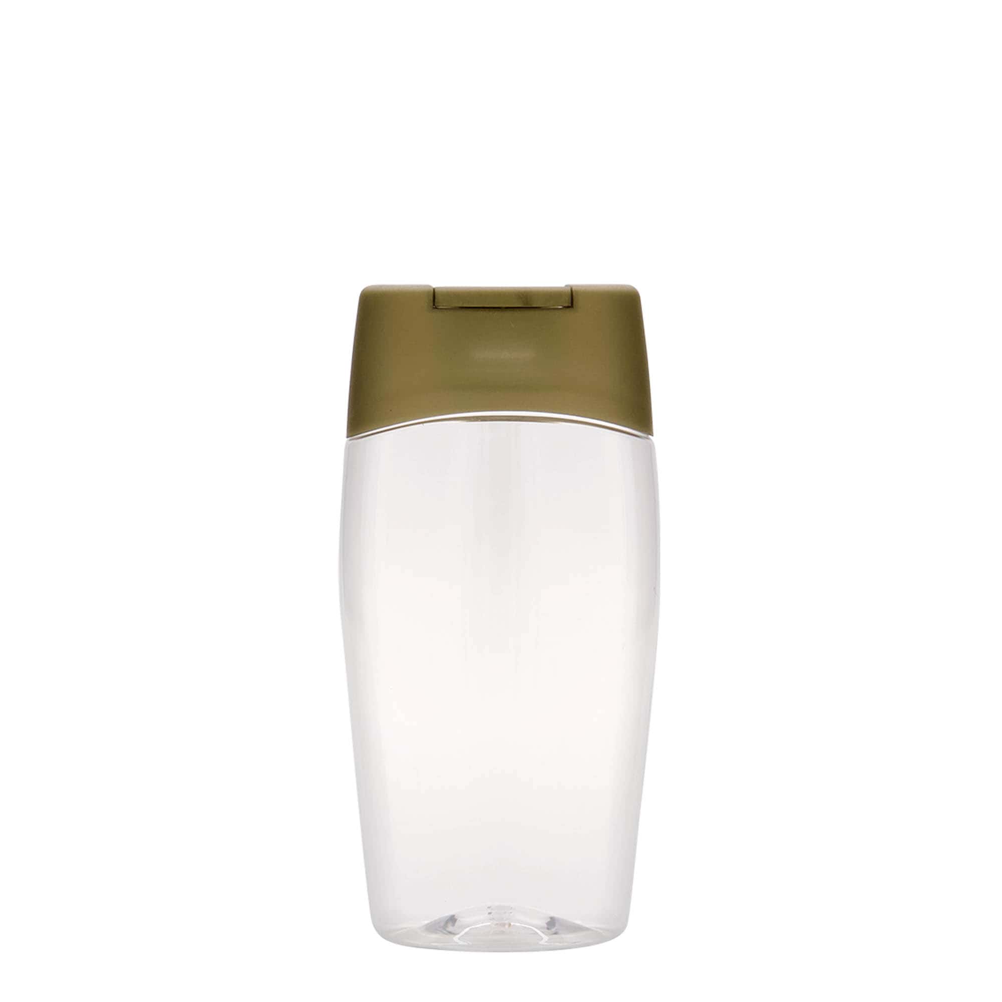 200 ml PET-flaske 'Squeeze', oval, plastik