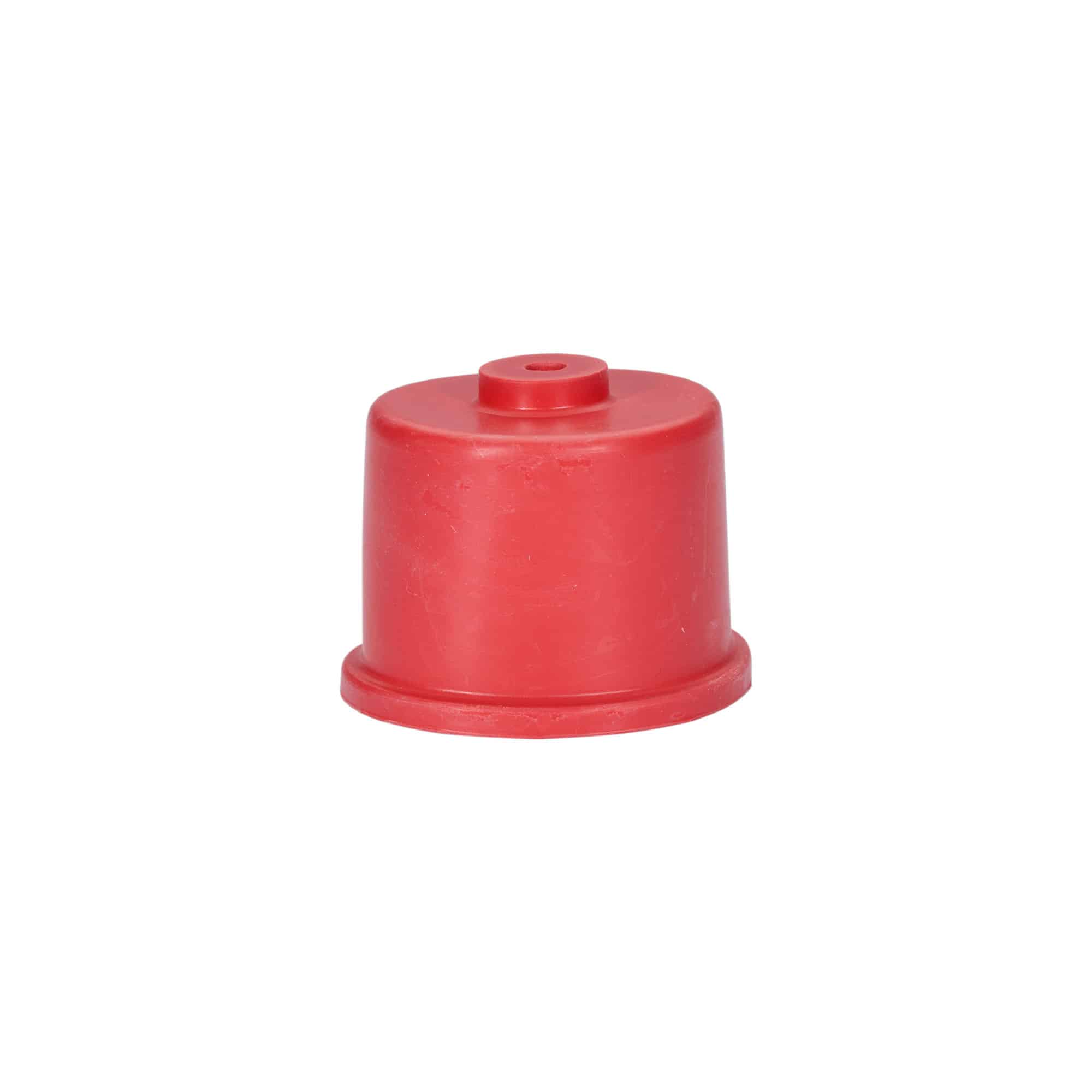 Gærhætte type 5, gummi, rød