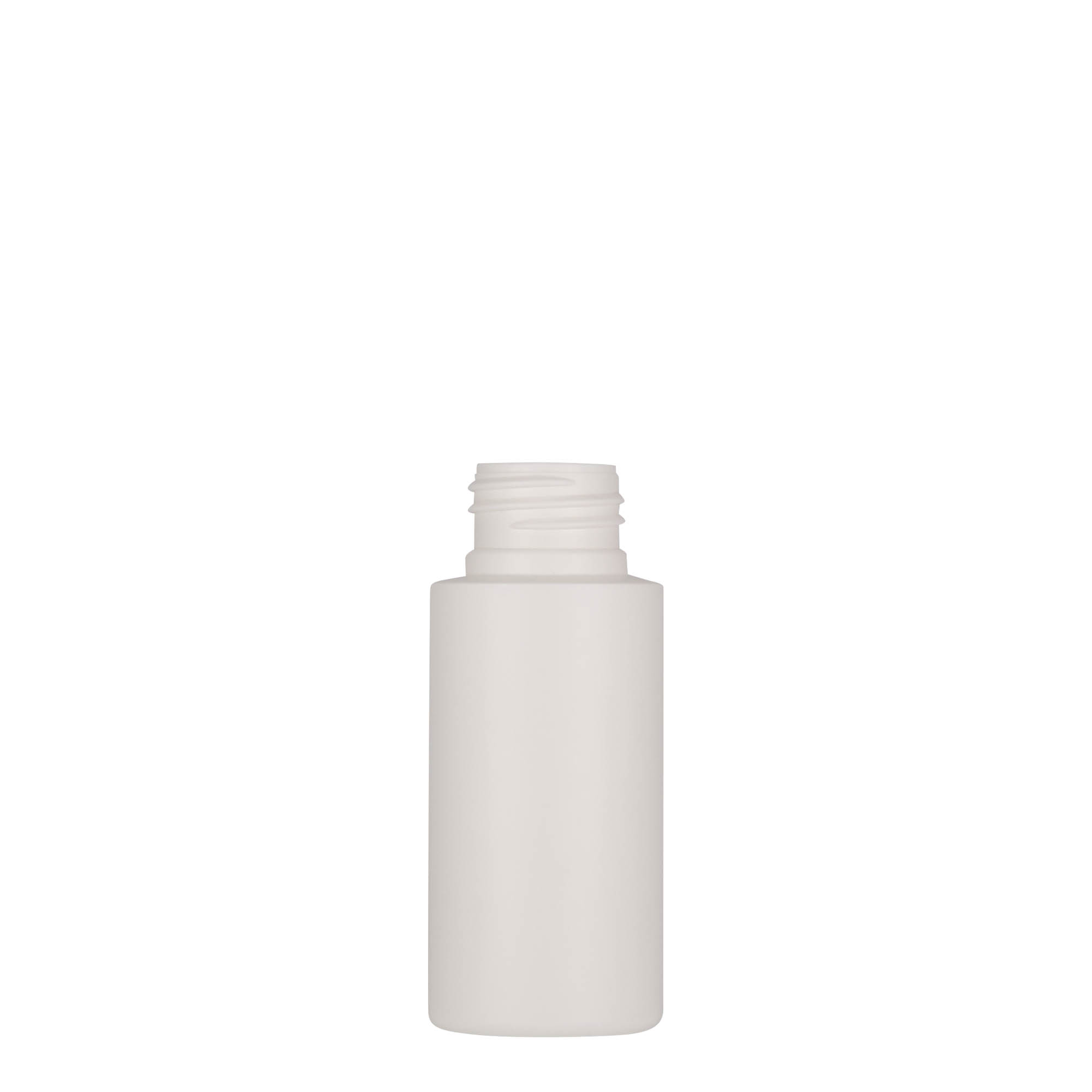 50 ml plastikflaske 'Pipe', HDPE, hvid, åbning: 24/410