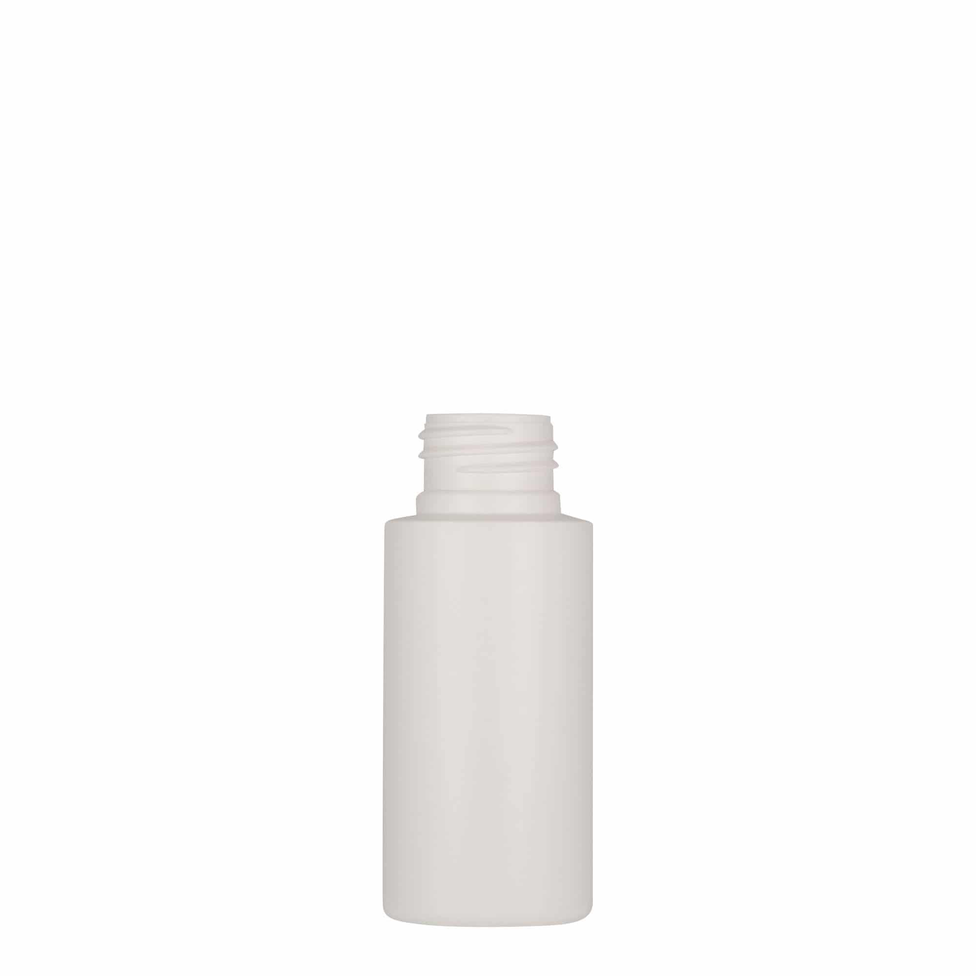 50 ml plastikflaske 'Pipe', HDPE, hvid, åbning: 24/410