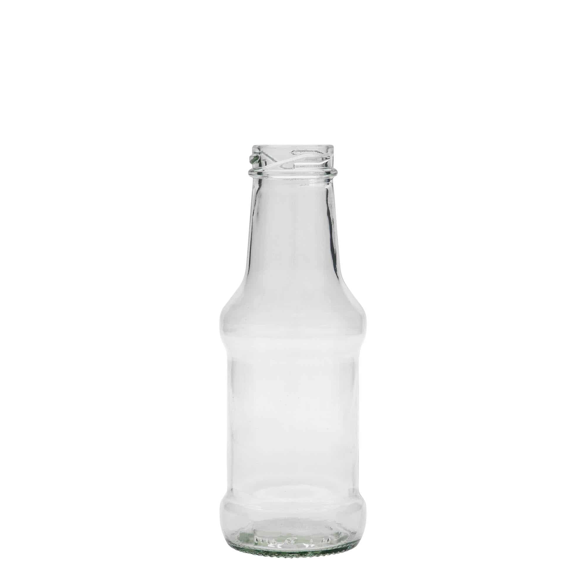 250 ml sovseflaske, glas, åbning: Twist-off (TO 38) 250 ml sovseflaske, glas, åbning: Twist-off (TO 38)
