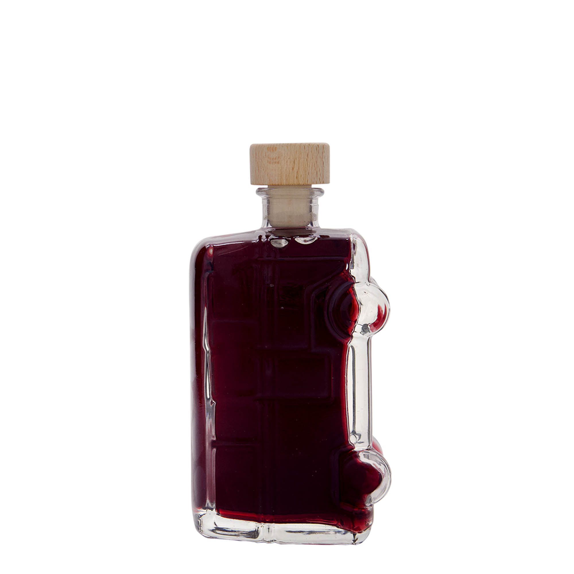 200 ml glasflaske 'Bulli', åbning: kork