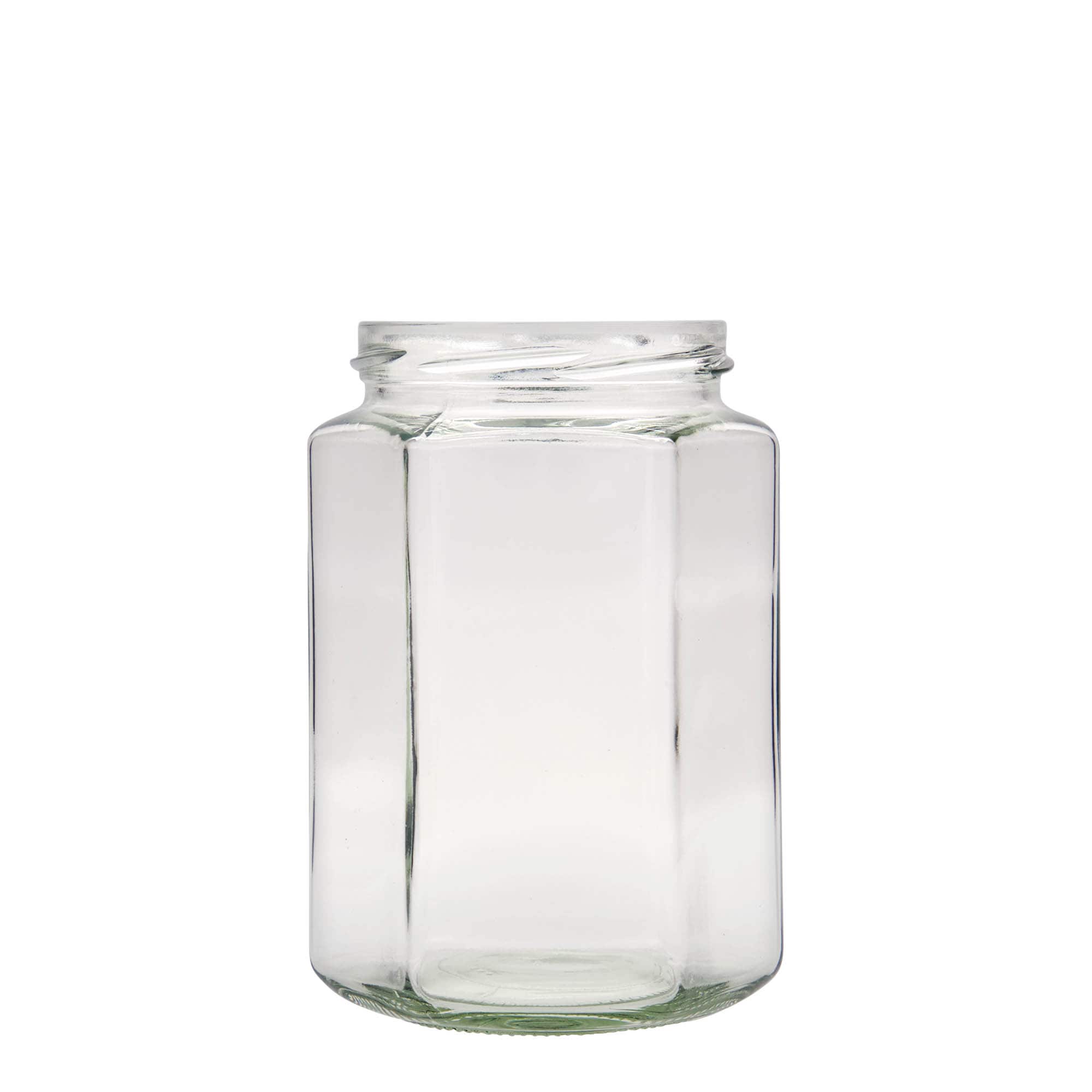 770 ml sekskantet glas, åbning: Twist-off (TO 82)