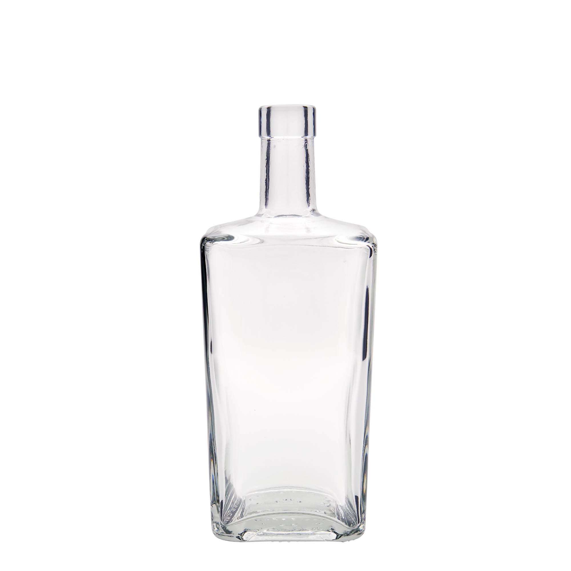 700 ml glasflaske 'Noel', kvadratisk, åbning: Kork