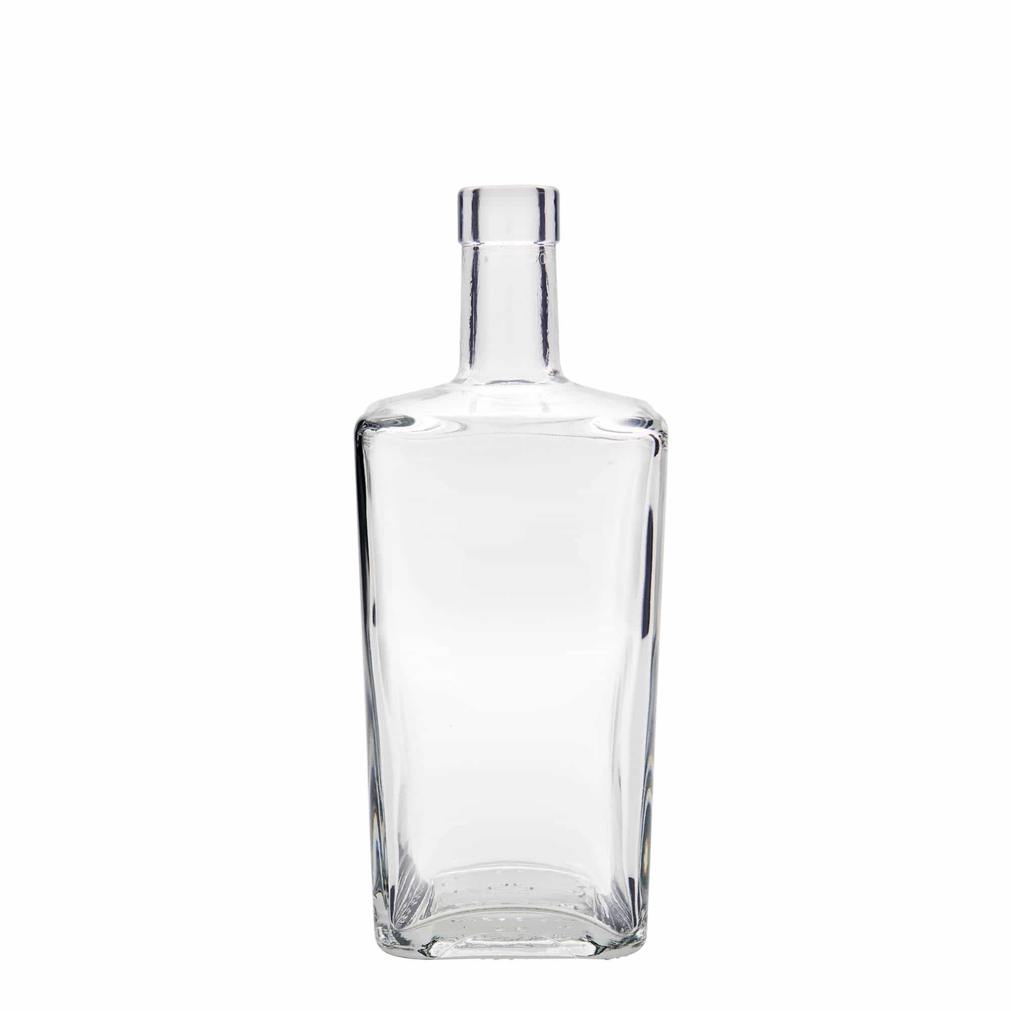 700 ml glasflaske 'Noel', firkantet, åbning: kork