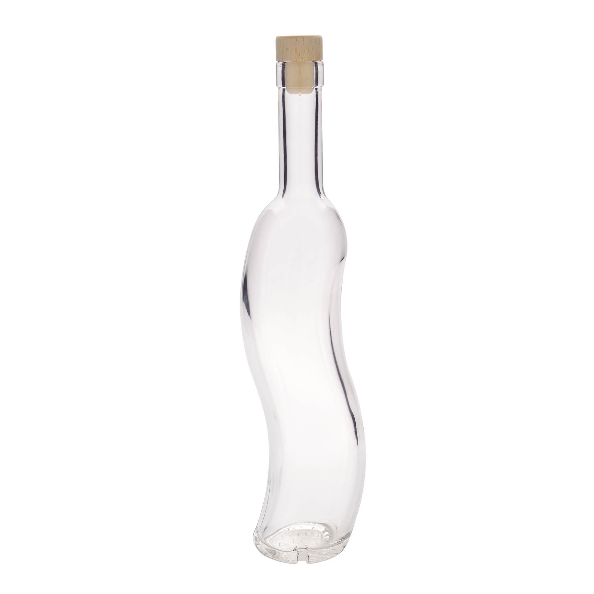 500 ml glasflaske 'La-Ola', halvrund, åbning: kork