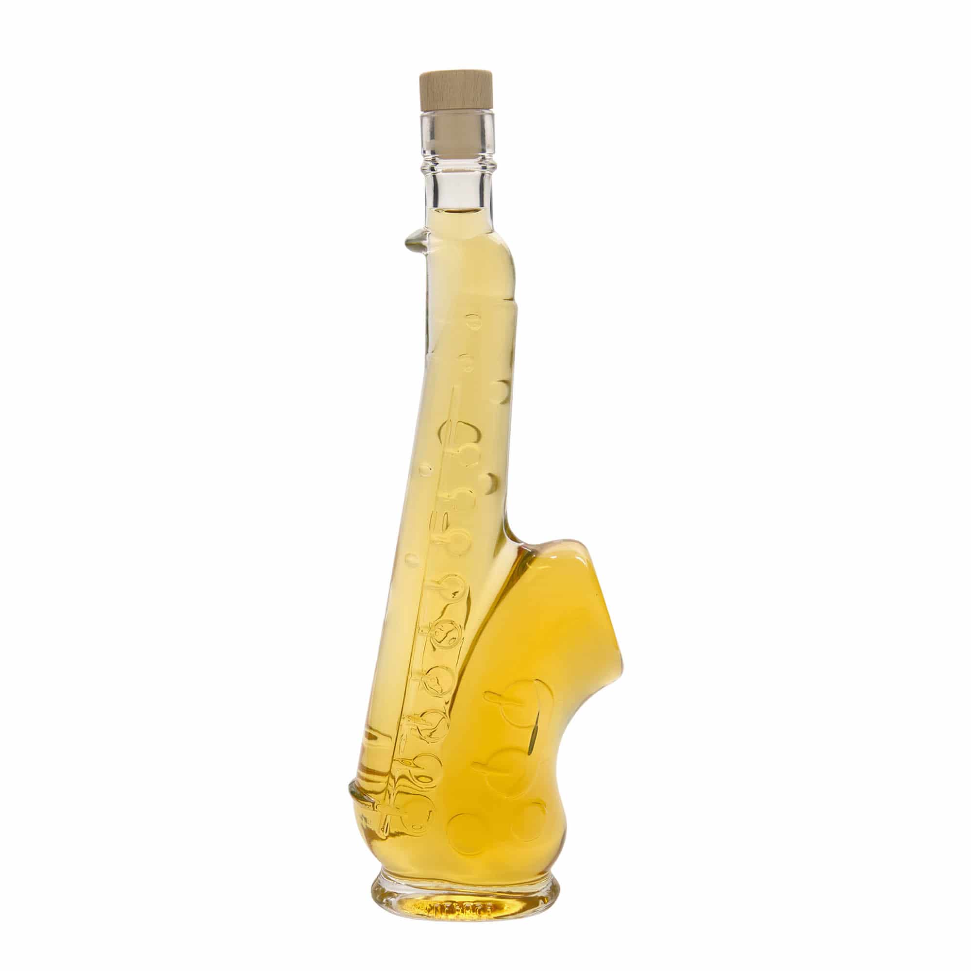 500 ml glasflaske 'Saxofon', åbning: kork