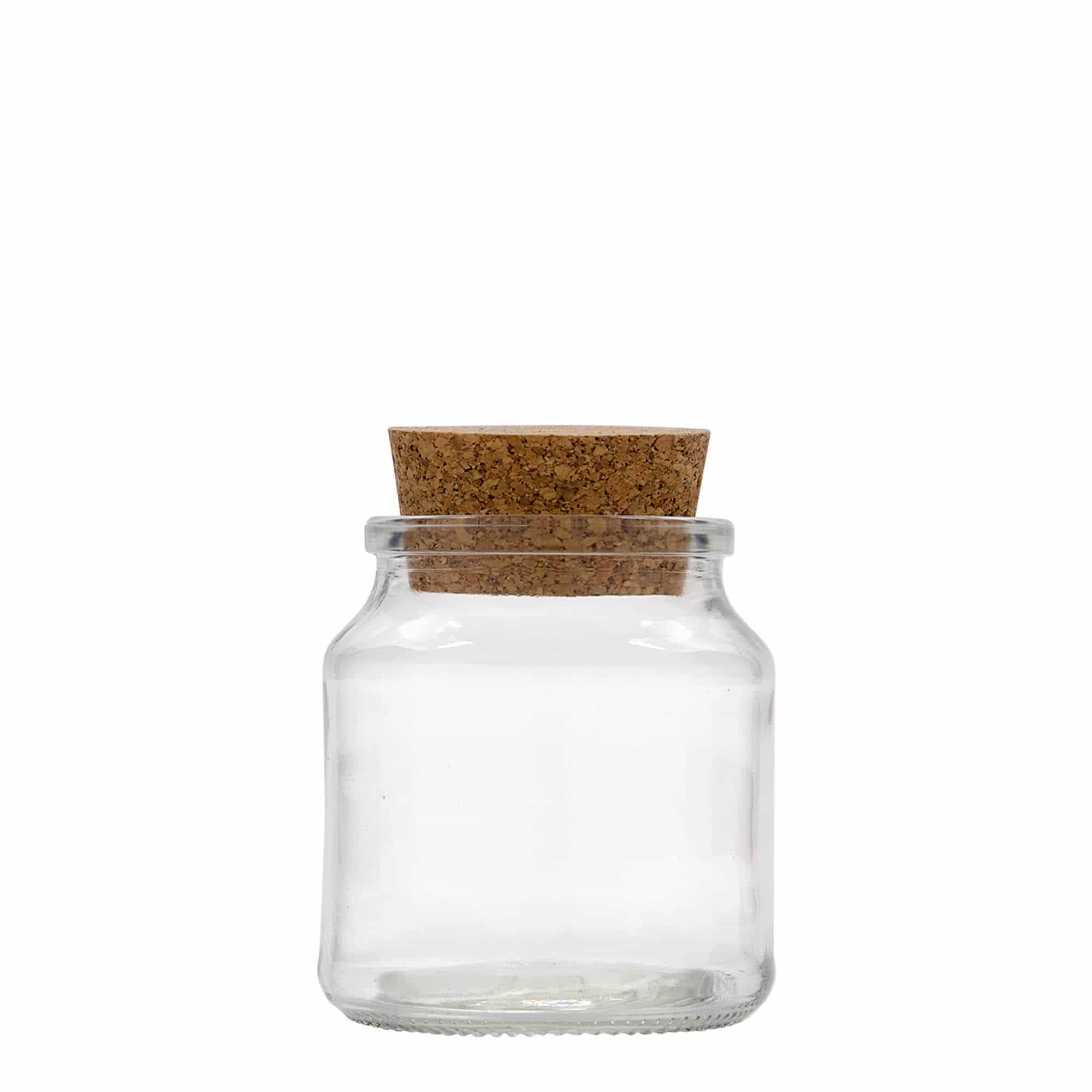 205 ml glas med korklåg, åbning: Kork