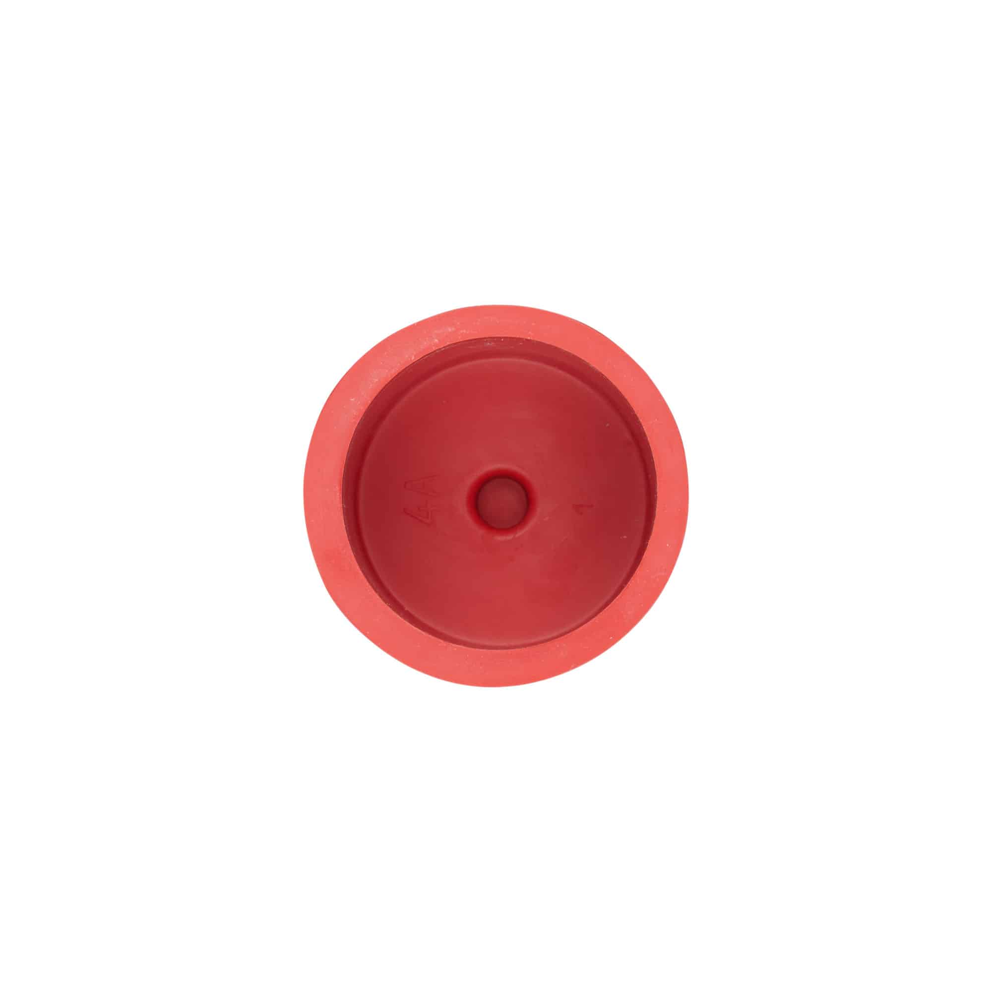 Mosthætte type 4a, gummi, rød