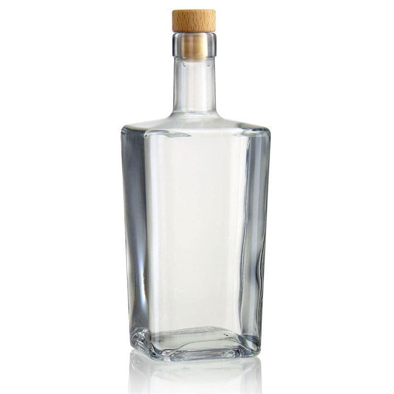 500 ml glasflaske 'Noel', kvadratisk, åbning: Kork