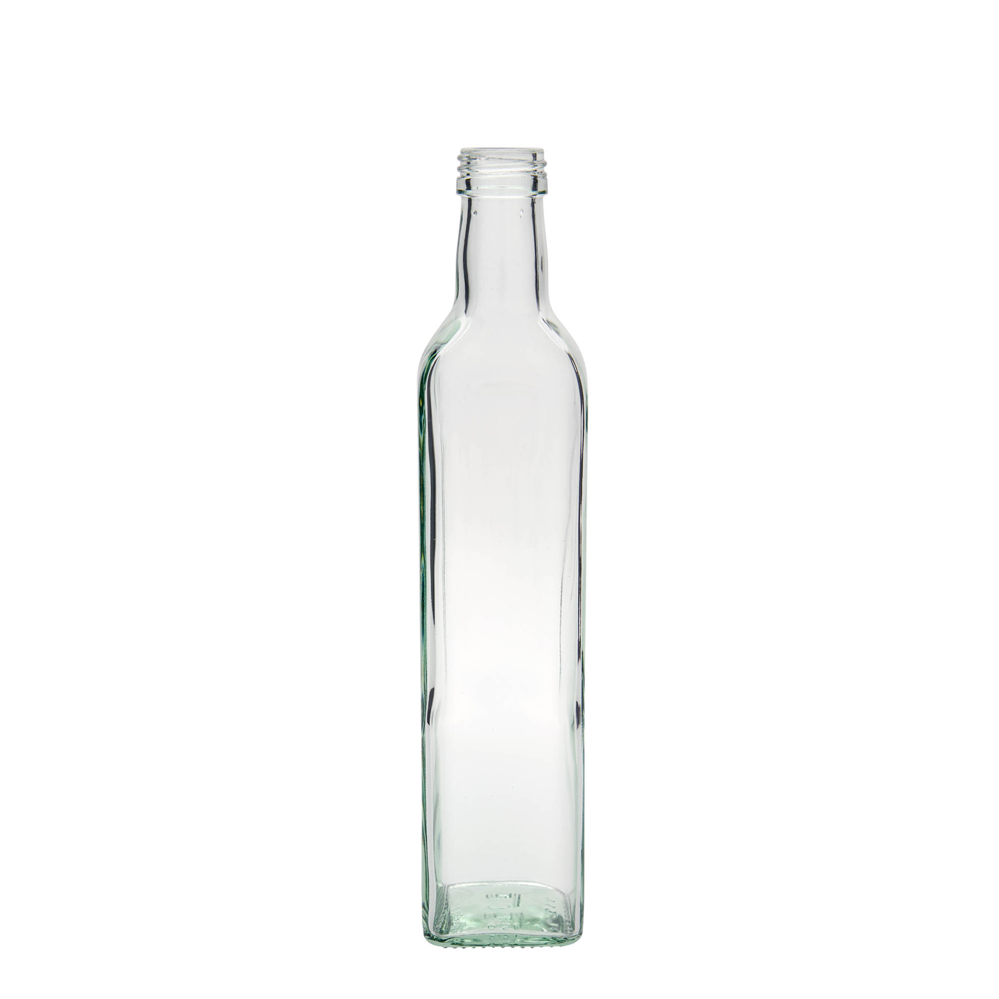 500 ml glasflaske 'Marasca', firkantet, åbning: PP 31,5 500 ml glasflaske 'Marasca', firkantet, åbning: PP 31,5