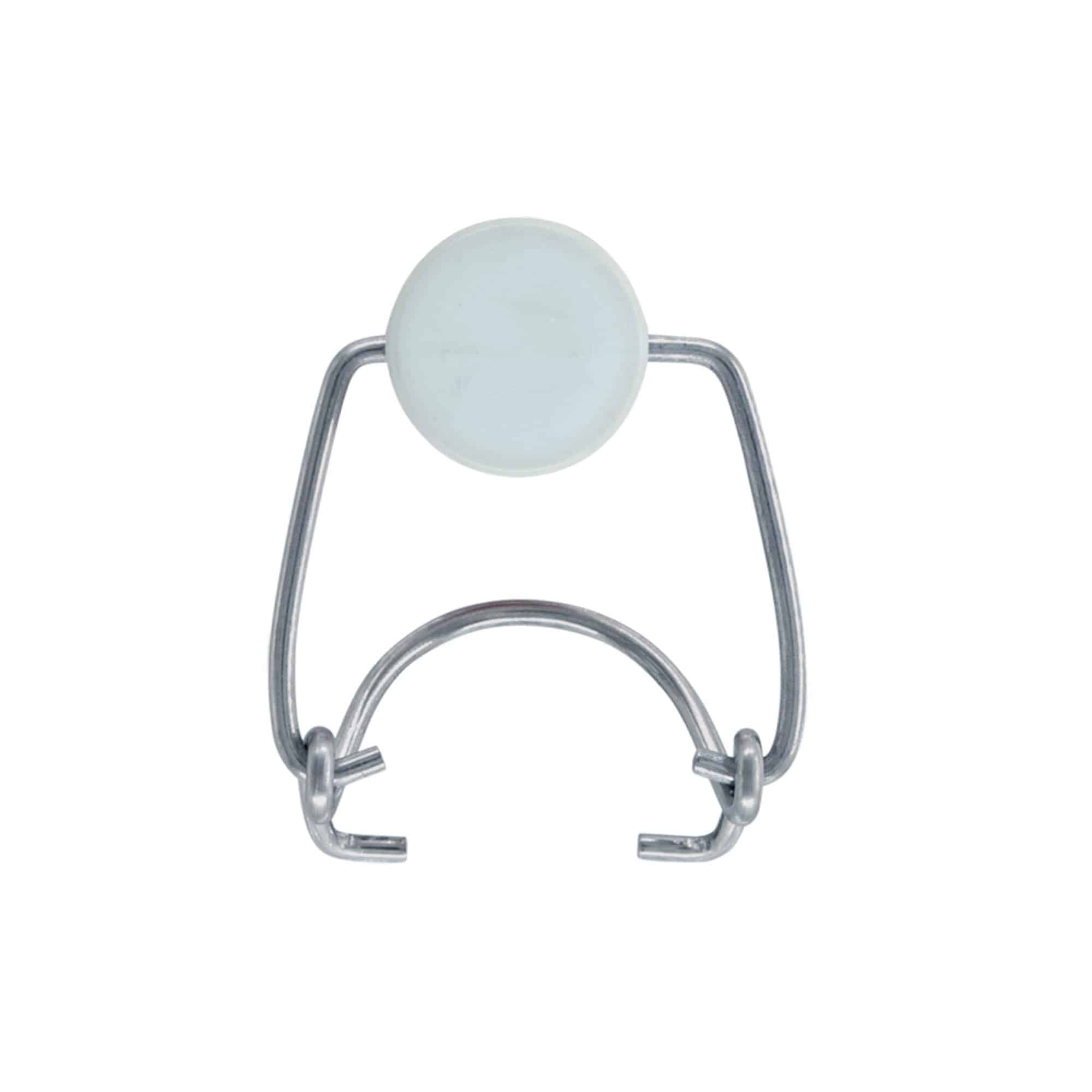 Standard bøjlelås #, plastik, rød-hvid