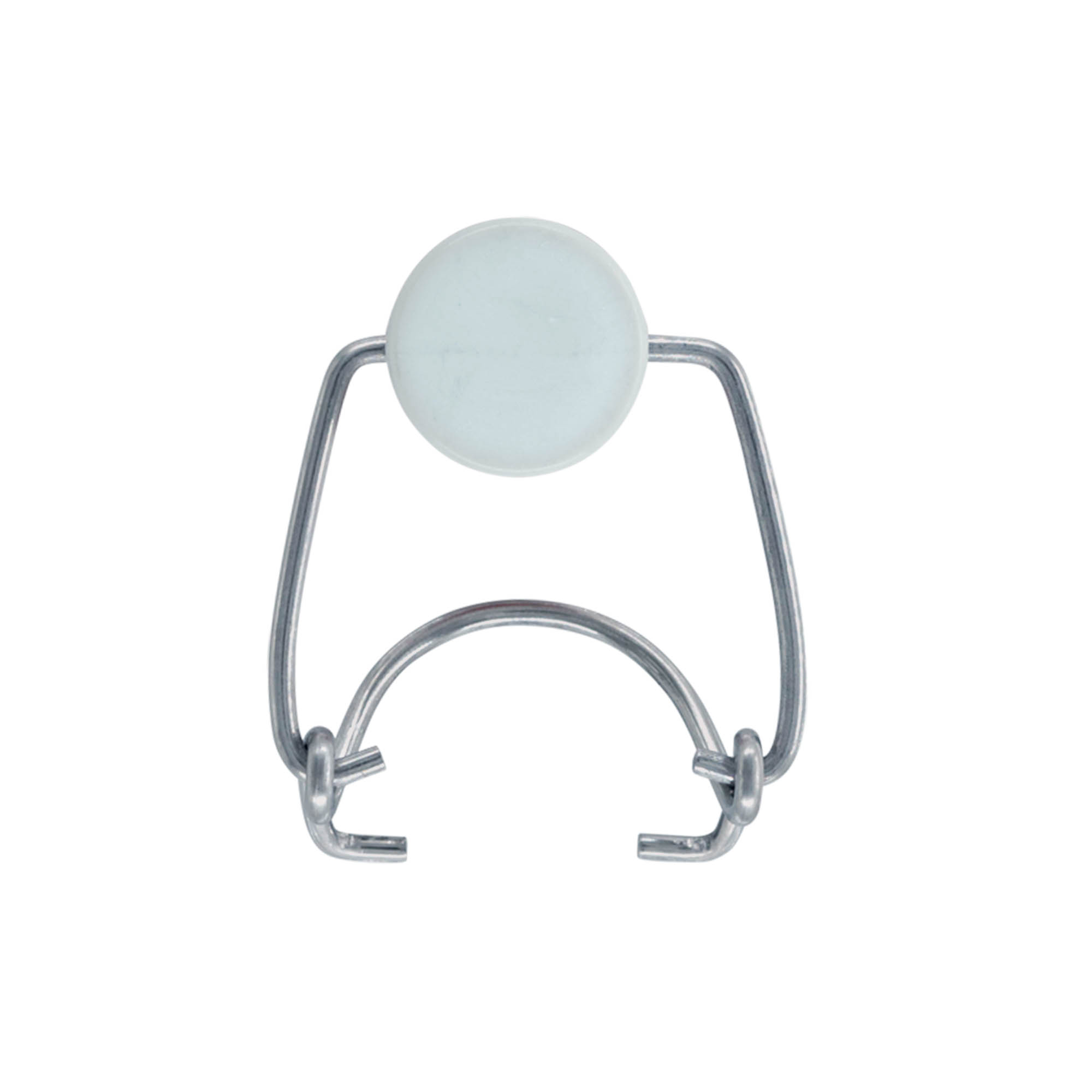 Standard bøjlelås #, plastik, rød-hvid Standard bøjlelås #, plastik, rød-hvid