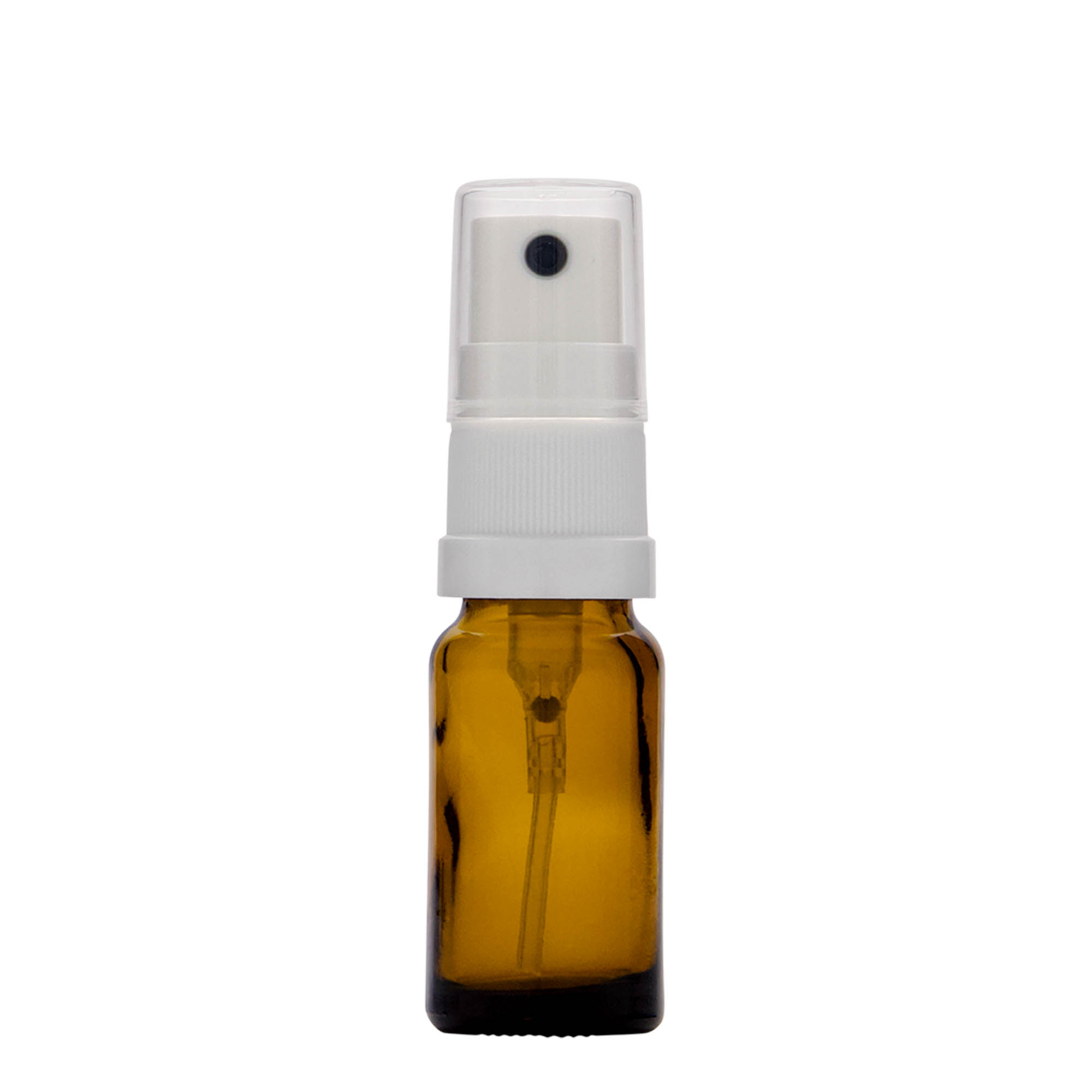 10 ml sprayflaske medicin, glas, brun, munding: DIN 18