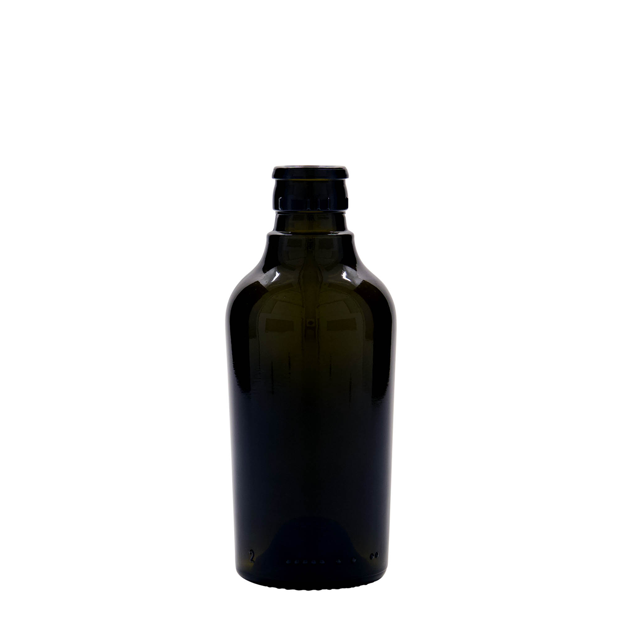 250 ml eddike-/olieflaske 'Oleum', glas, antikgrøn, munding: DOP