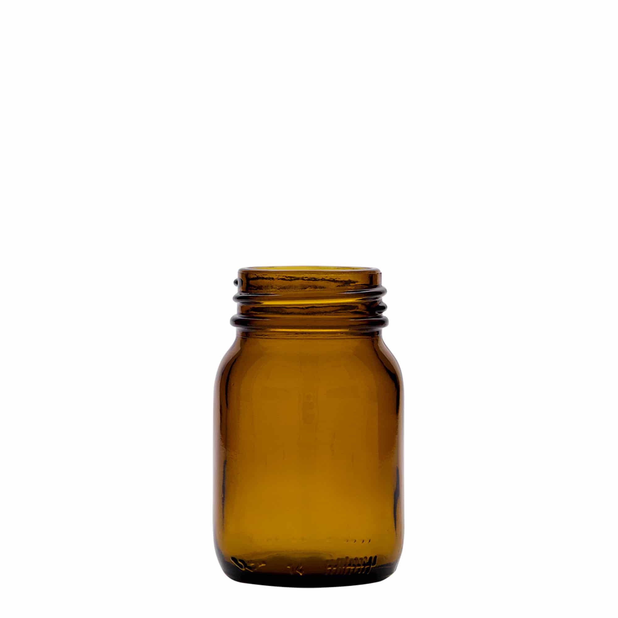 75 ml bredhalset glas, brun, åbning: DIN 40 75 ml bredhalset glas, brun, åbning: DIN 40