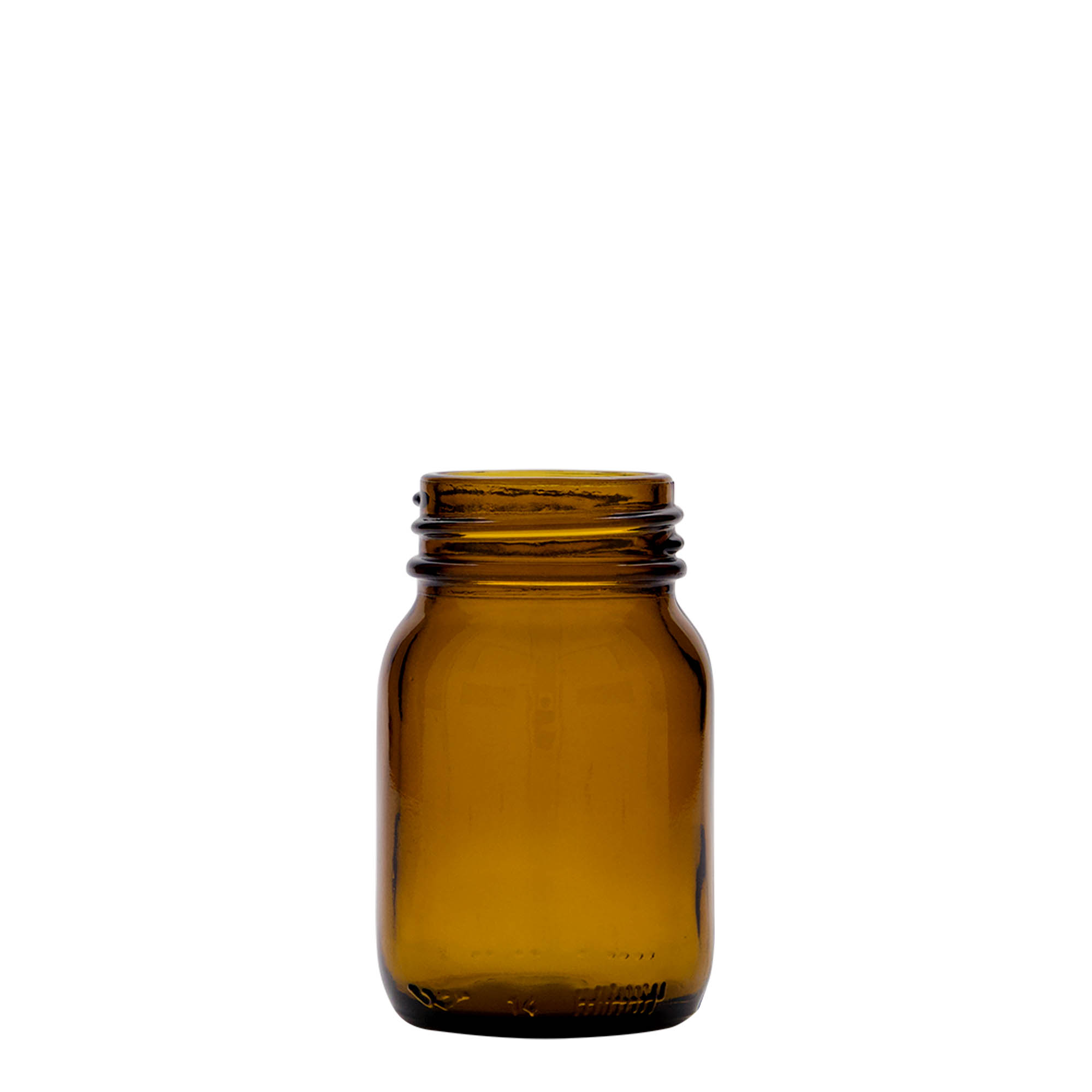 75 ml bredhalsglas, brunt, åbning: DIN 40 75 ml bredhalsglas, brunt, åbning: DIN 40