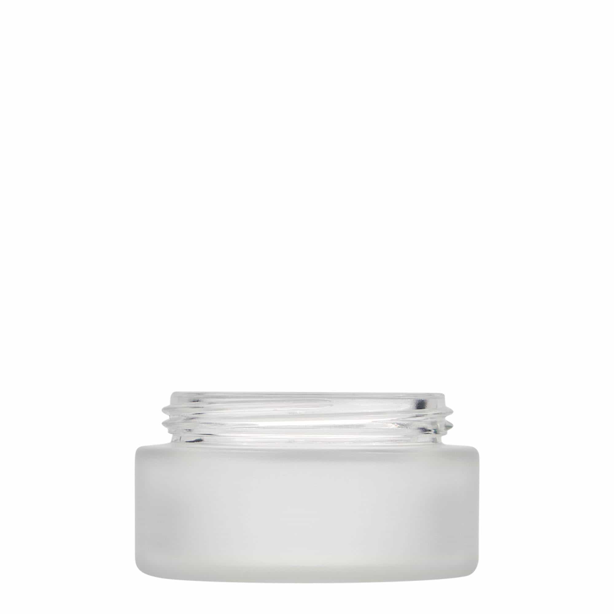 100 ml krukke 'Platin Edition', glas, frostet, åbning: skruelåg