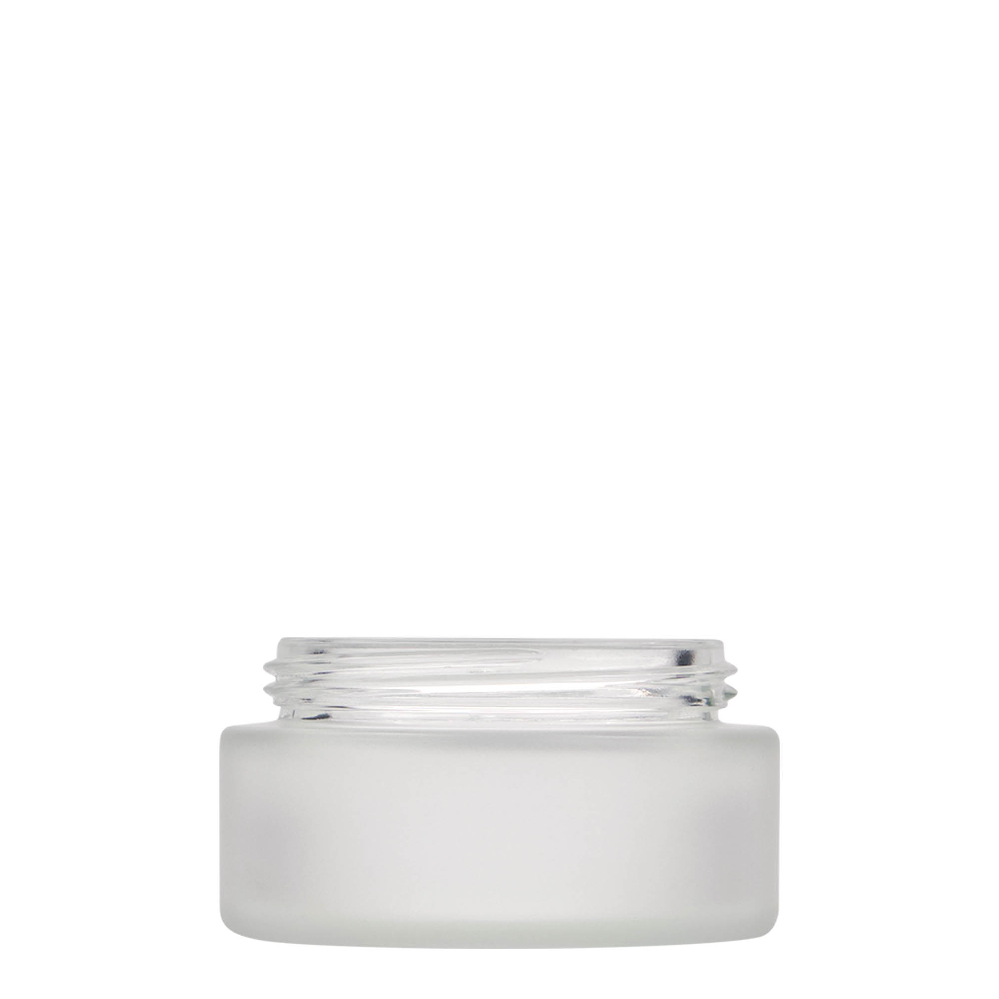 100 ml krukke 'Platin Edition', glas, frostet, åbning: skruelåg