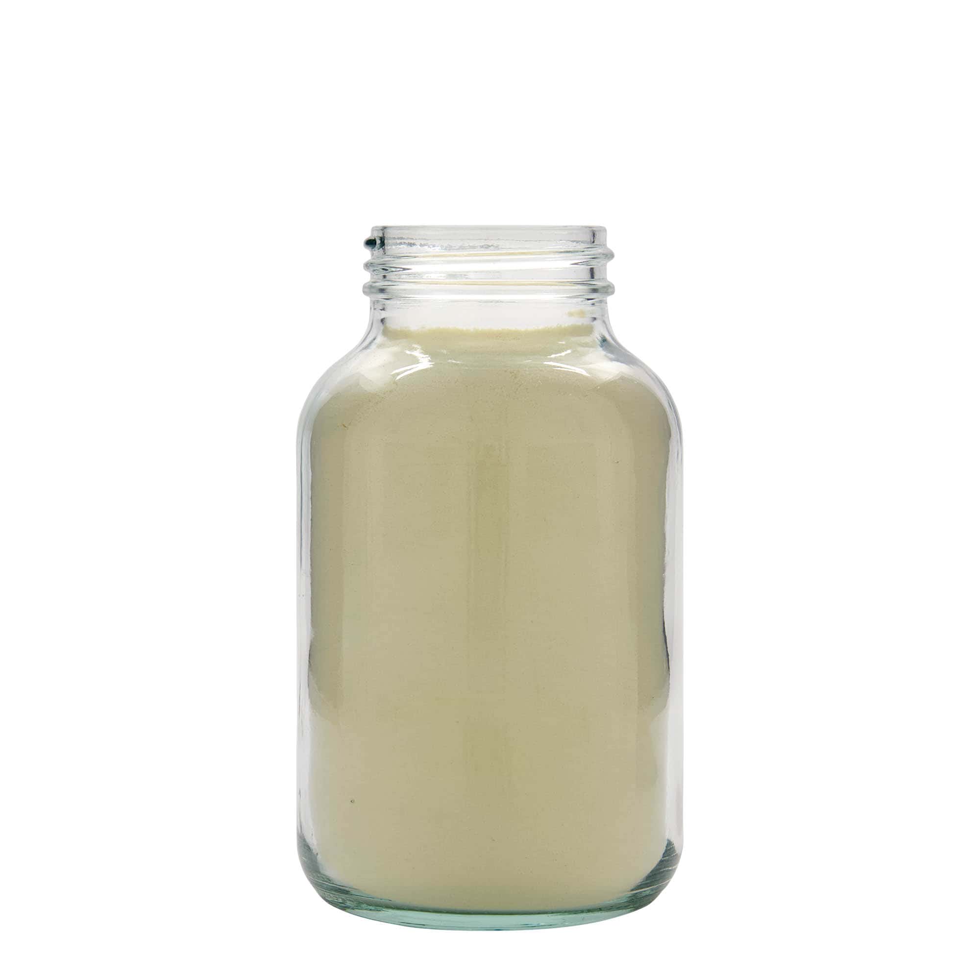 1.000 ml bredhalset glas, åbning: DIN 68