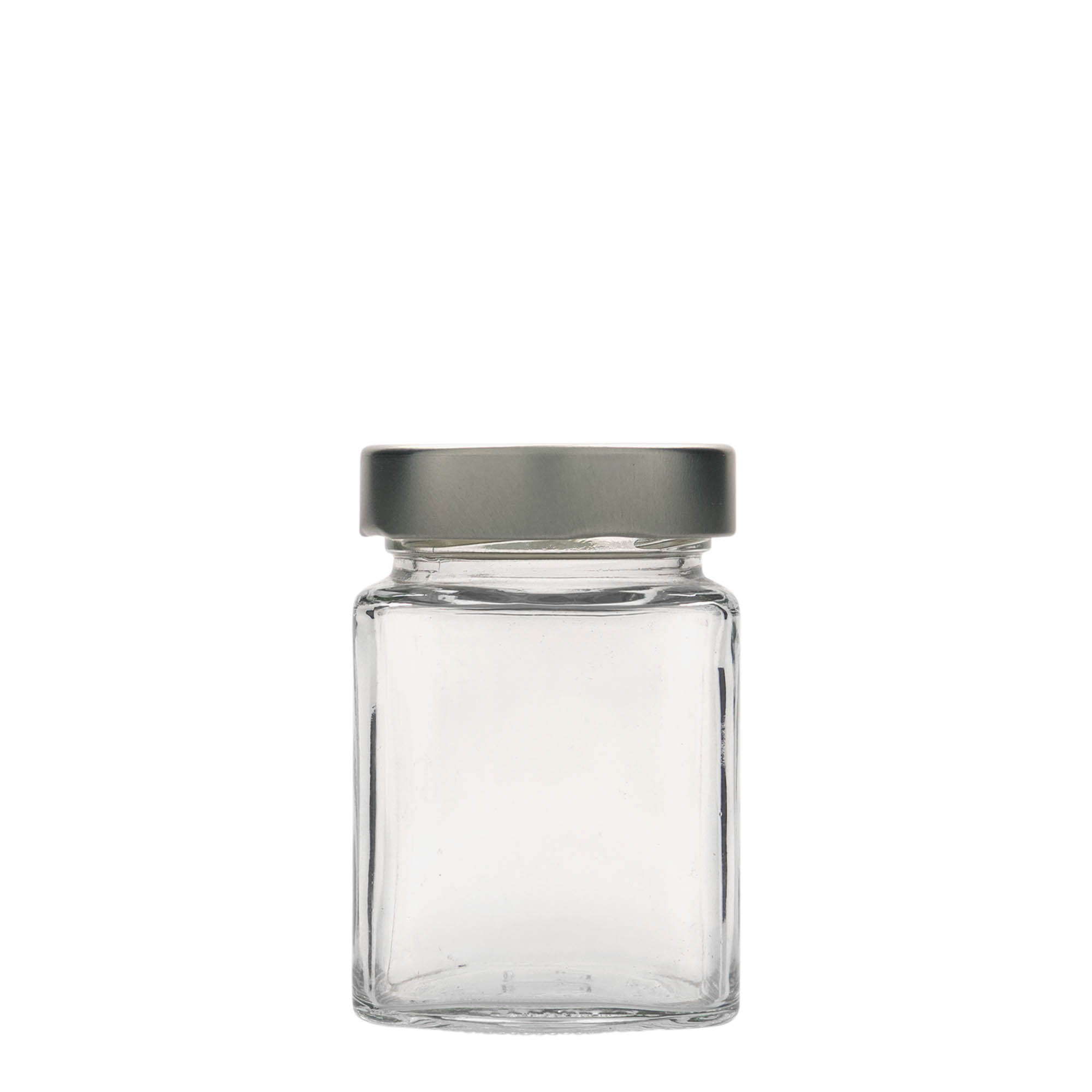 212 ml firkantet glas 'Funny', åbning: Deep-Twist-Off (DTO 58)