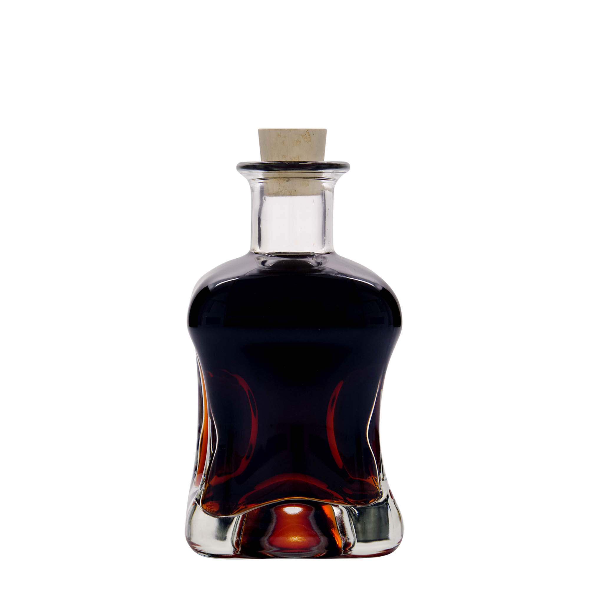 350 ml glasflaske »Dublin«, firkantet, åbning: kork