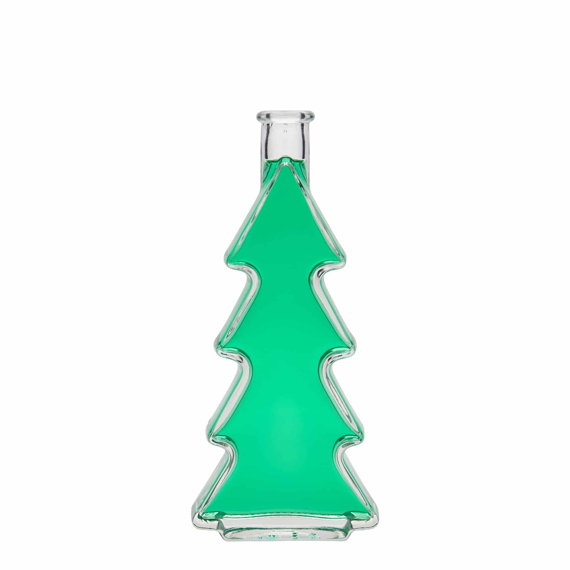 200 ml glasflaske »Juletræ«, åbning: Kork