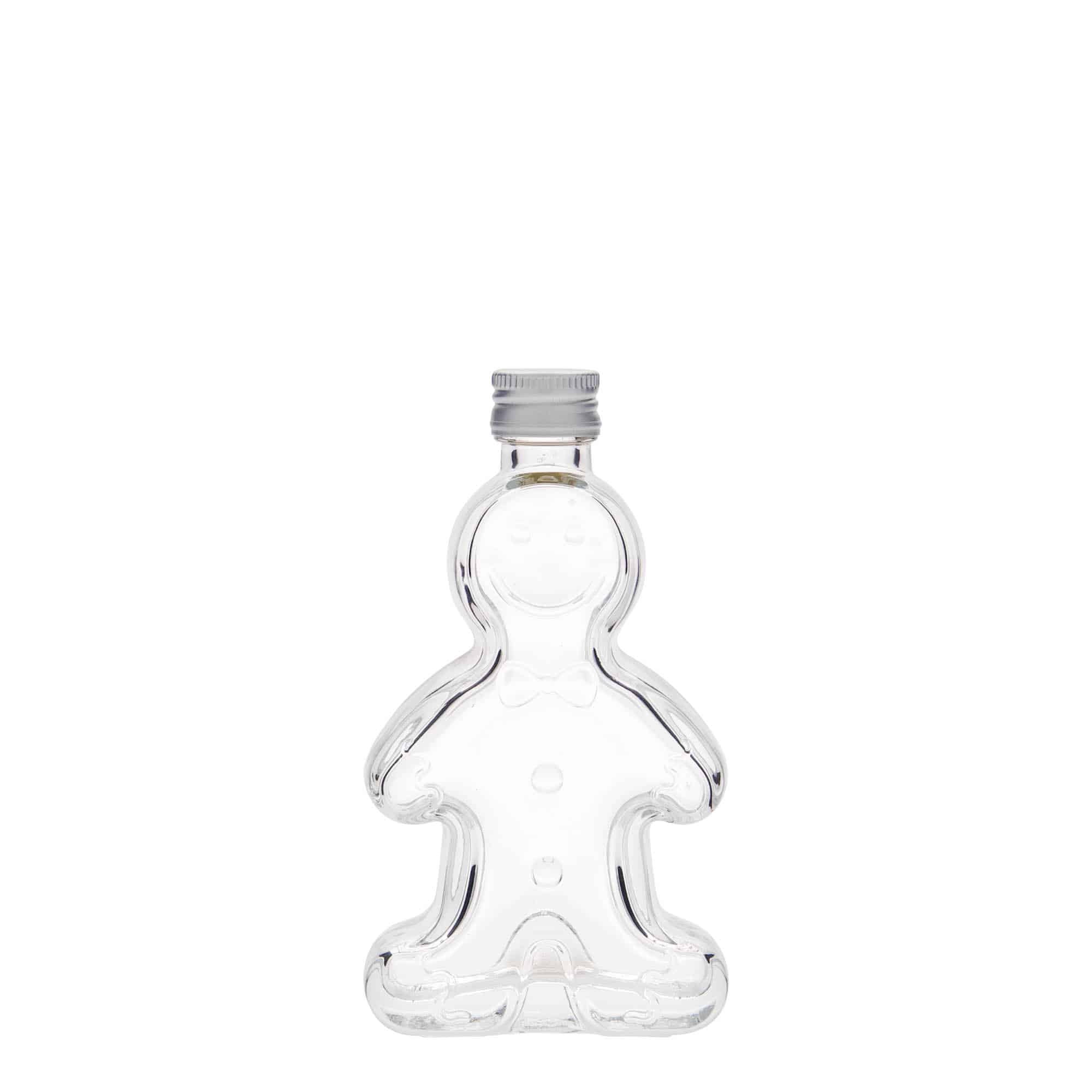 50 ml glasflaske »Lebkuchenmann«, åbning: PP 18