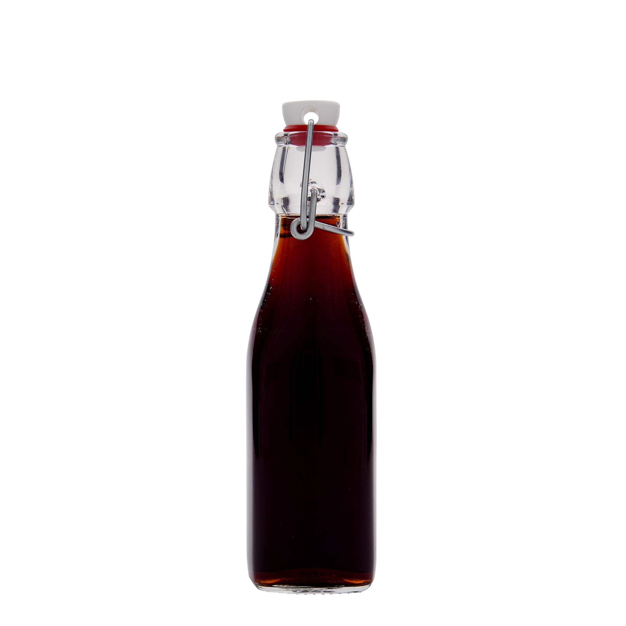250 ml glasflaske 'Swing, firkantet, åbning: patentlukning 250 ml glasflaske 'Swing, firkantet, åbning: patentlukning