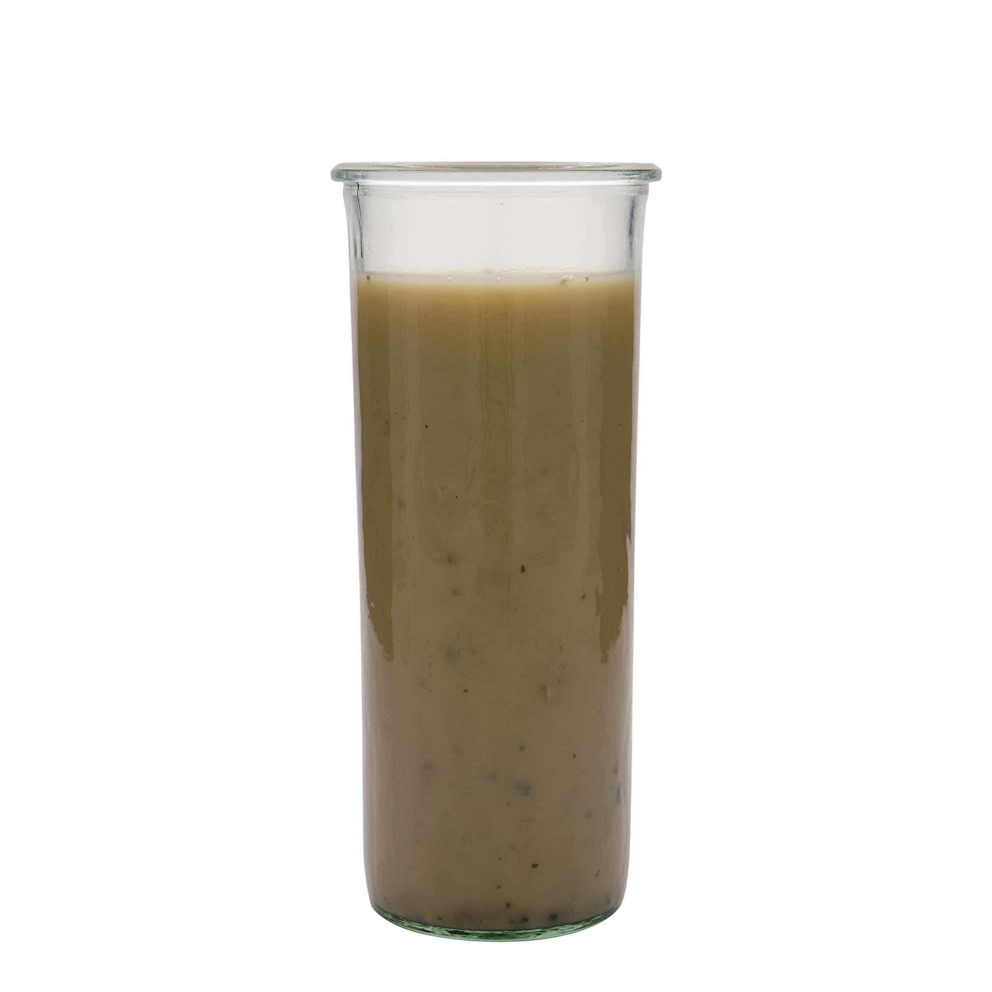 1.500 ml cylindrisk WECK-sylteglas, åbning: Rund kant