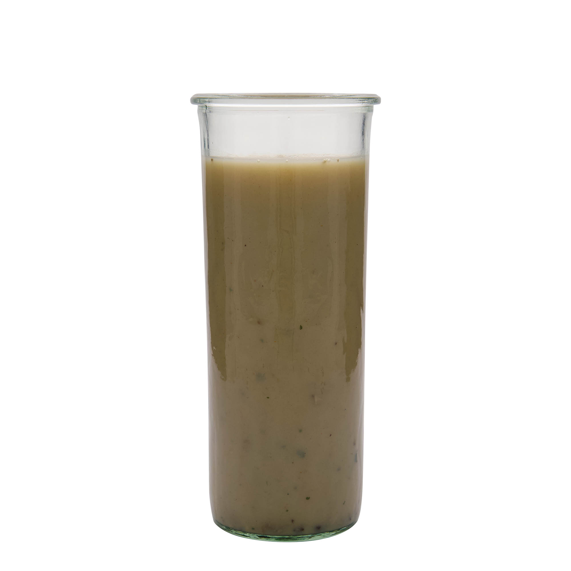 1.500 ml cylindrisk WECK-sylteglas, åbning: Rund kant