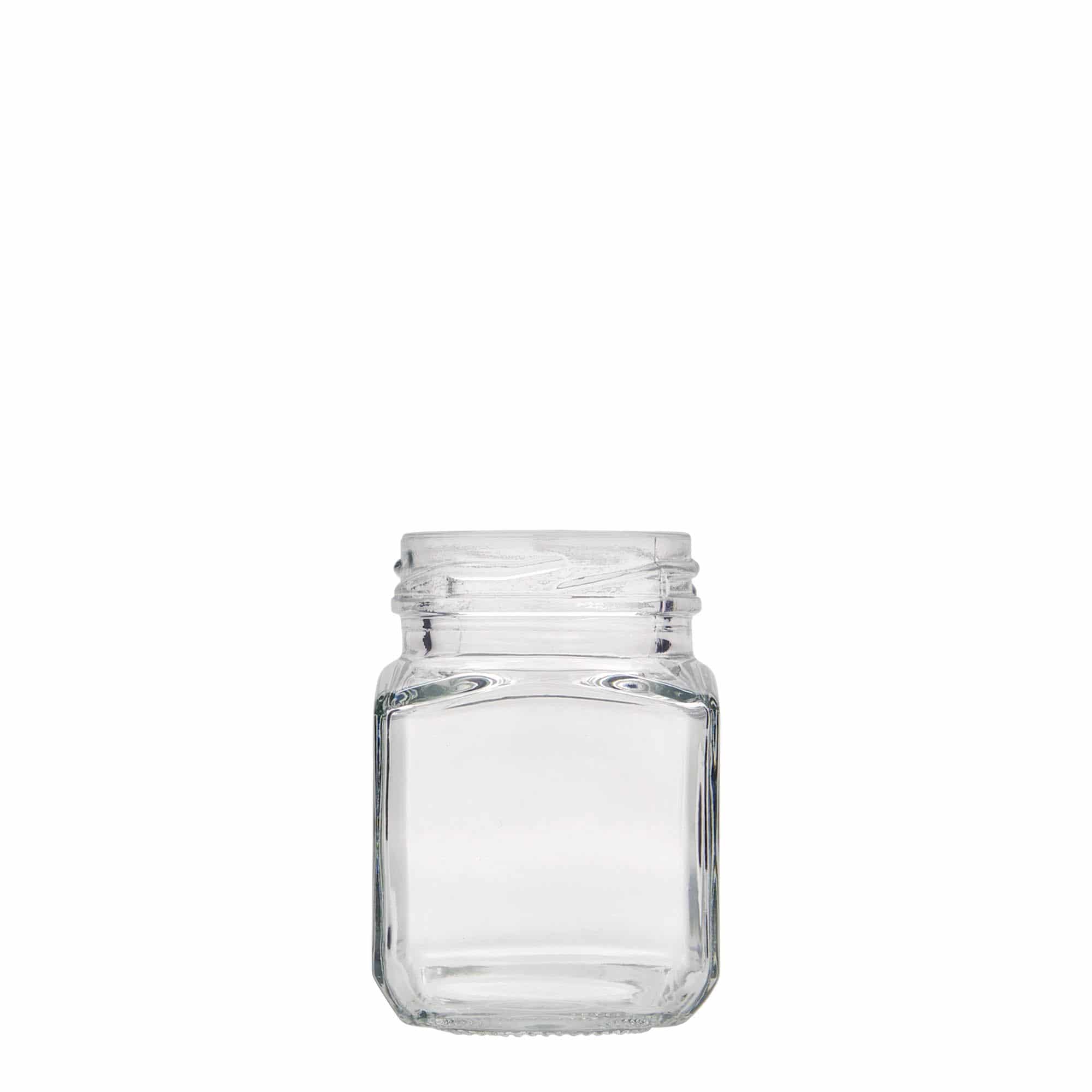 106 ml kvadraktisk glas 'Milano', åbning: Twist-off (TO 48)