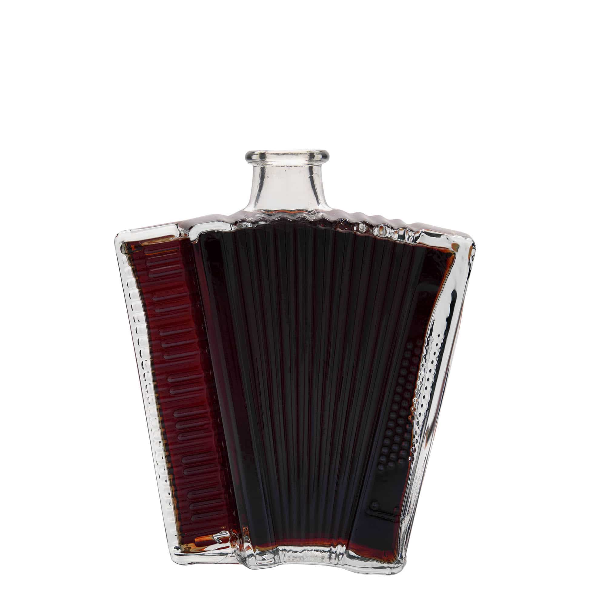 500 ml glasflaske 'Akkordeon', munding: kork