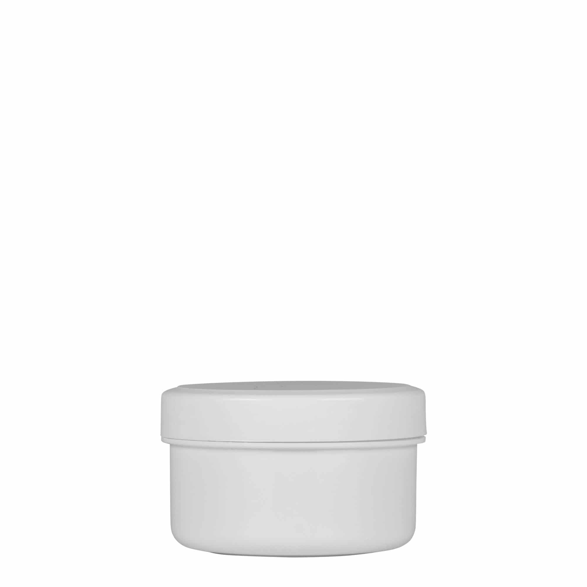 60 ml plastdåse 'White Line', PP, hvid, åbning: skruelåg