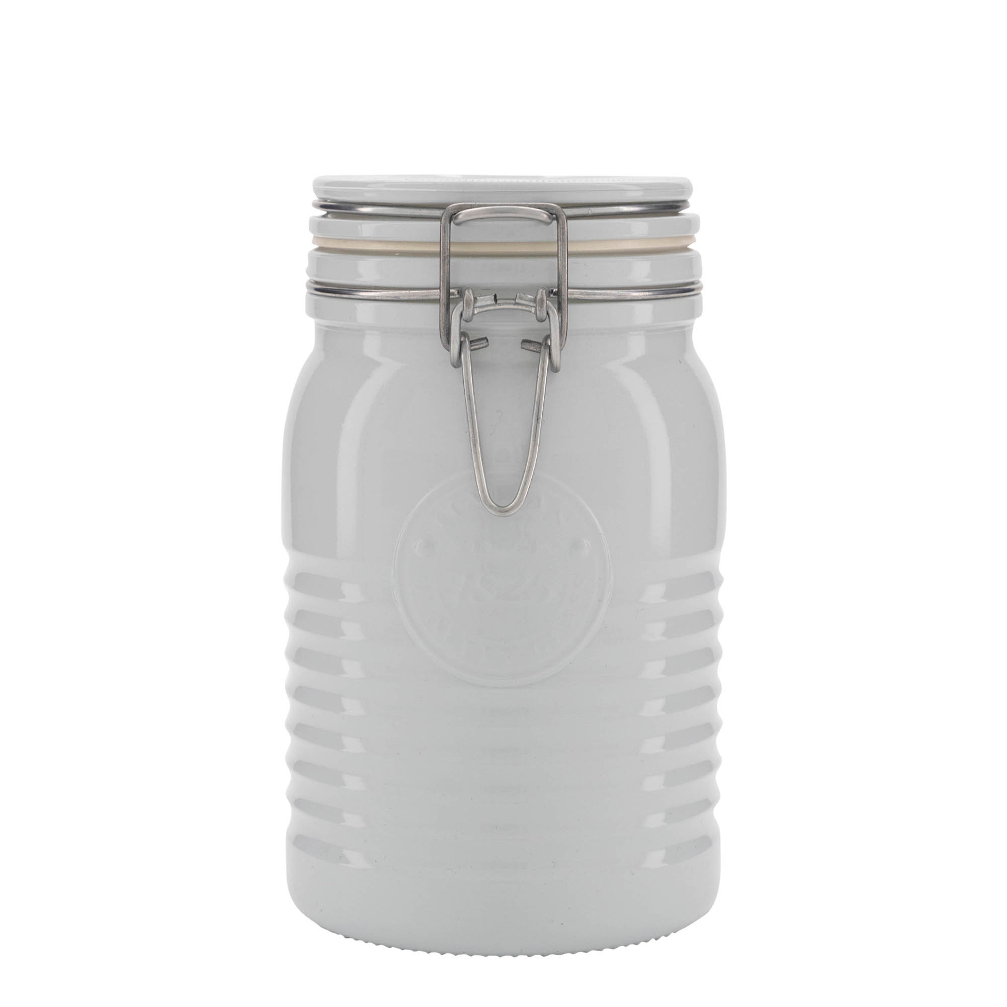 1.000 ml patentglas 'Officina 1825', hvid, åbning: patentlukning