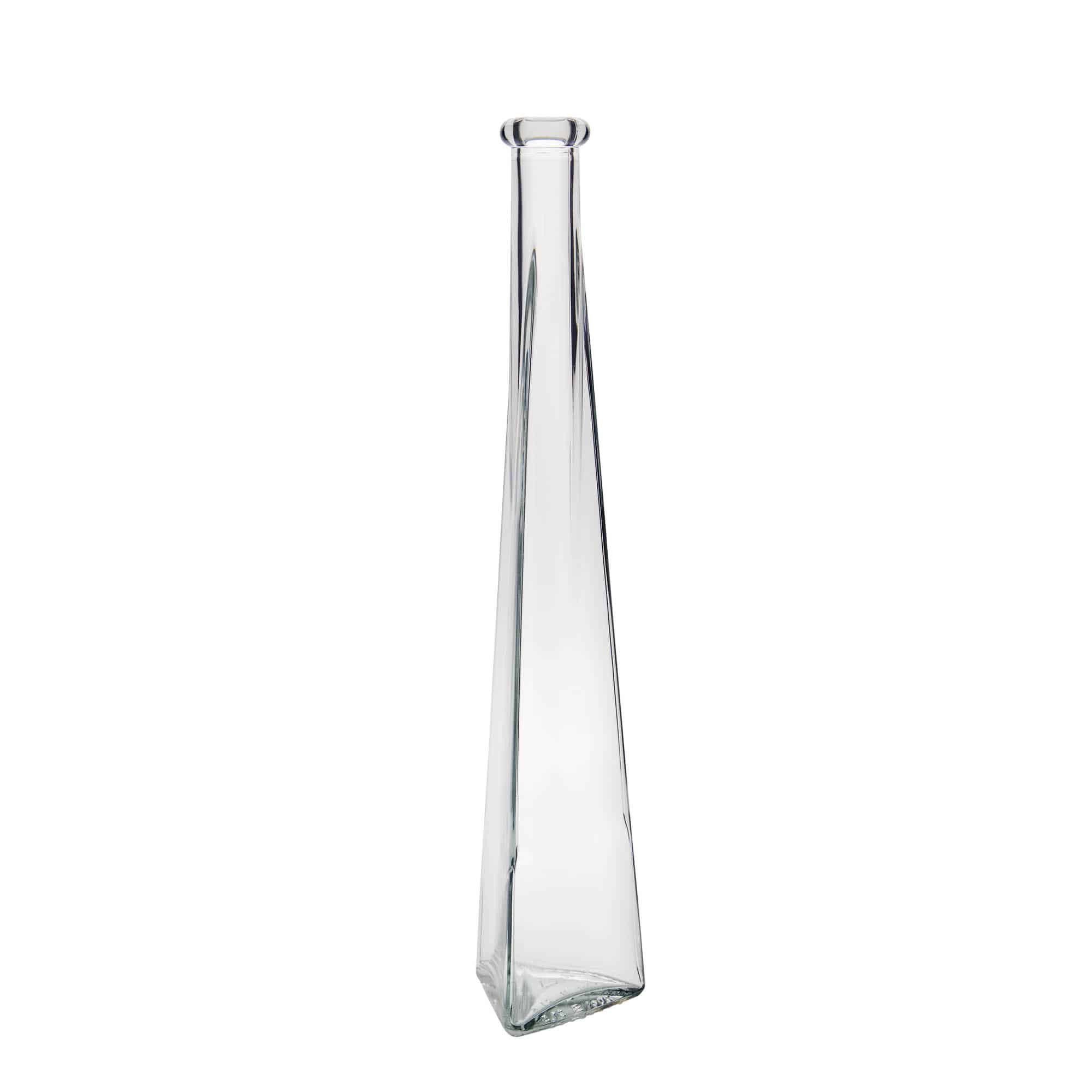 200 ml glasflaske 'Dama Triangolore', trekantet, åbning: Kork