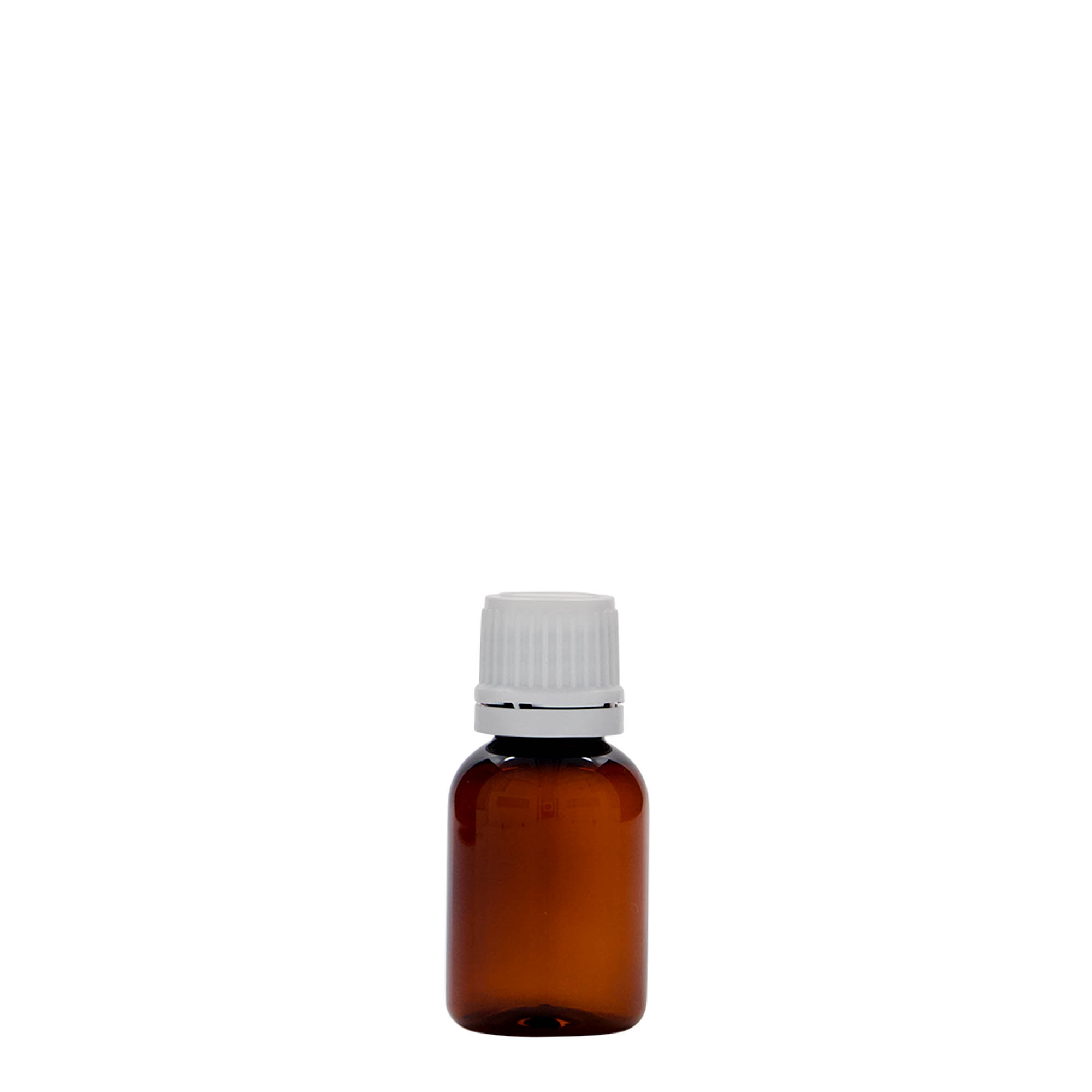20 ml PET-medicinflaske 'Easy Living', brun, plastik, åbning: DIN 18 20 ml PET-medicinflaske 'Easy Living', brun, plastik, åbning: DIN 18