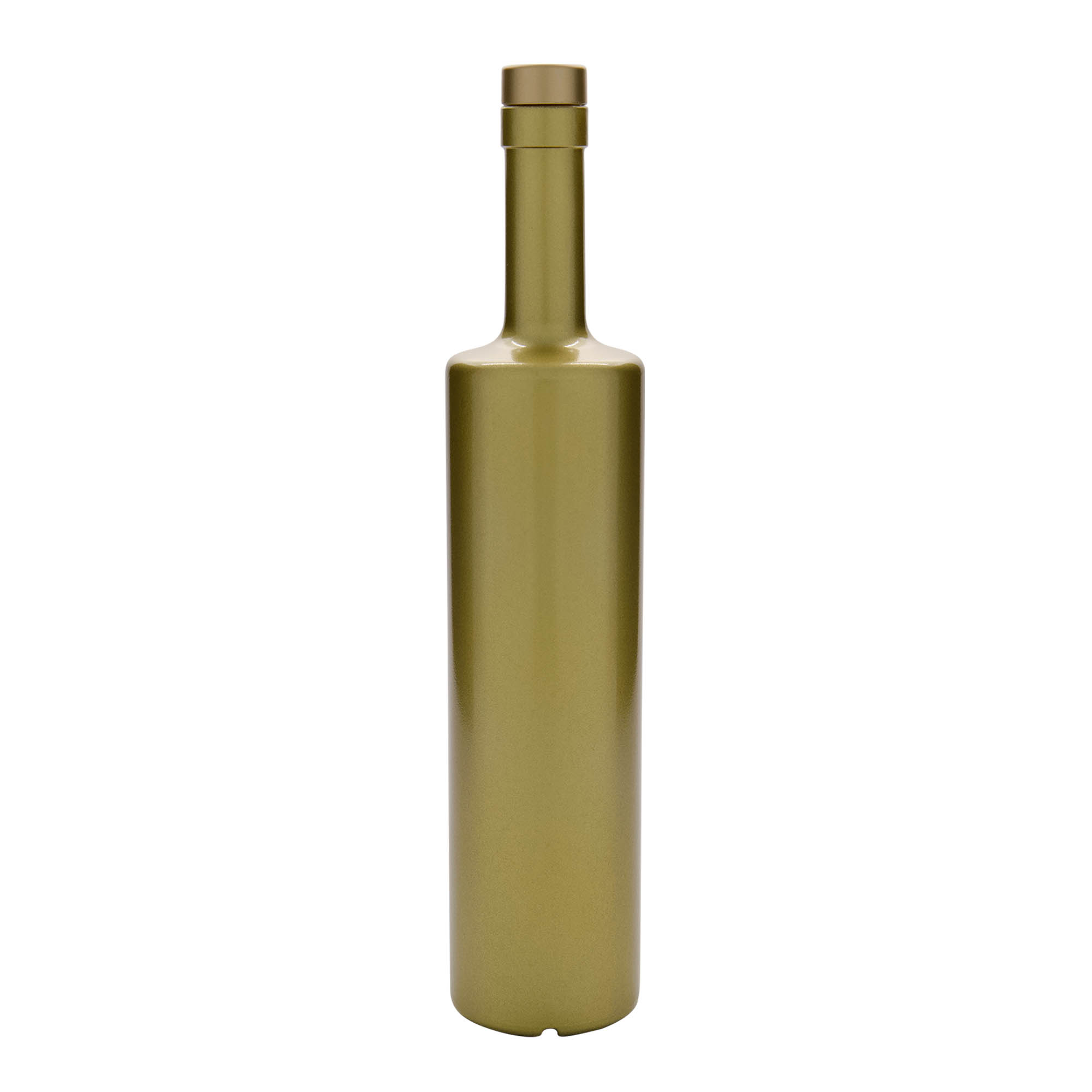 700 ml glasflaske 'Centurio', guld, munding: kork