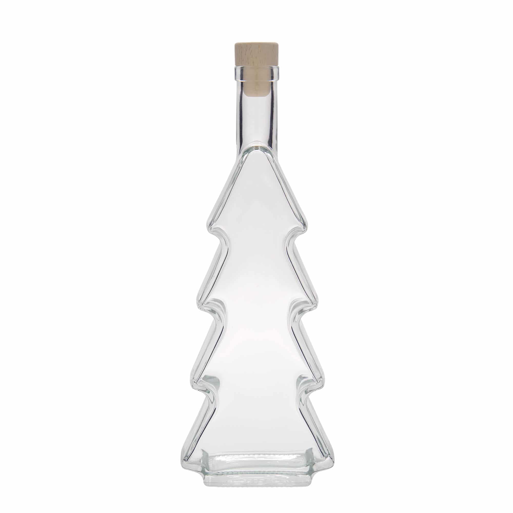 500 ml glasflaske 'Juletræ', åbning: Kork