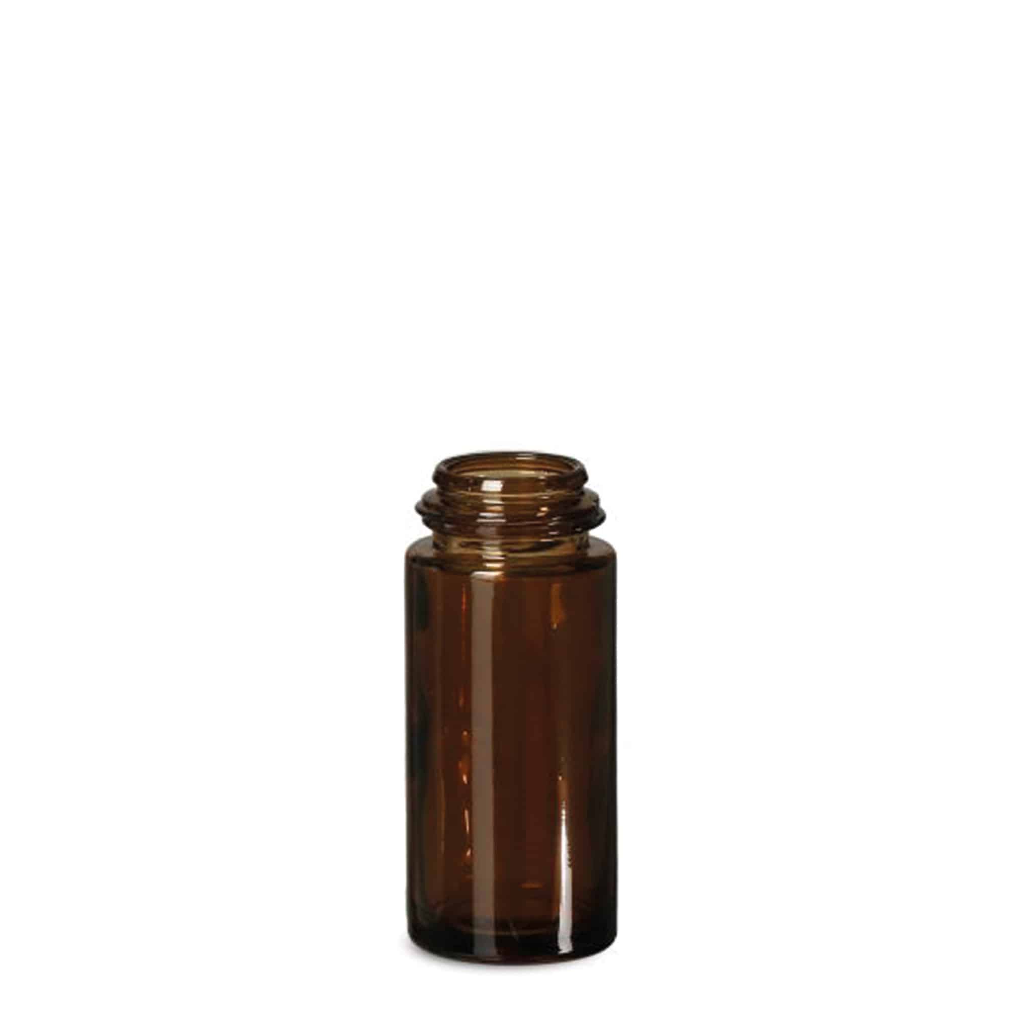 50 ml roll-on-flaske, glas, brun, åbning: skruelåg