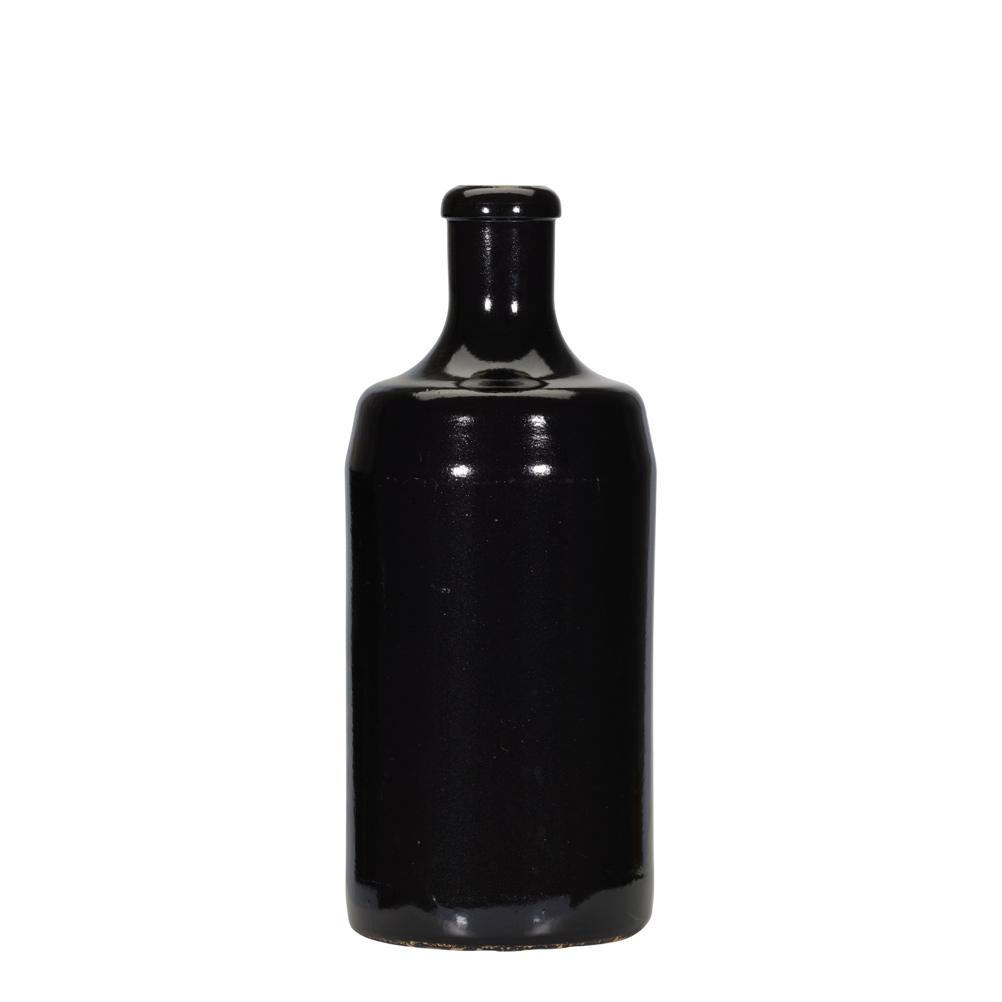 700 ml Tonkrukke 'Calvados, stentøj, sort, munding: kork