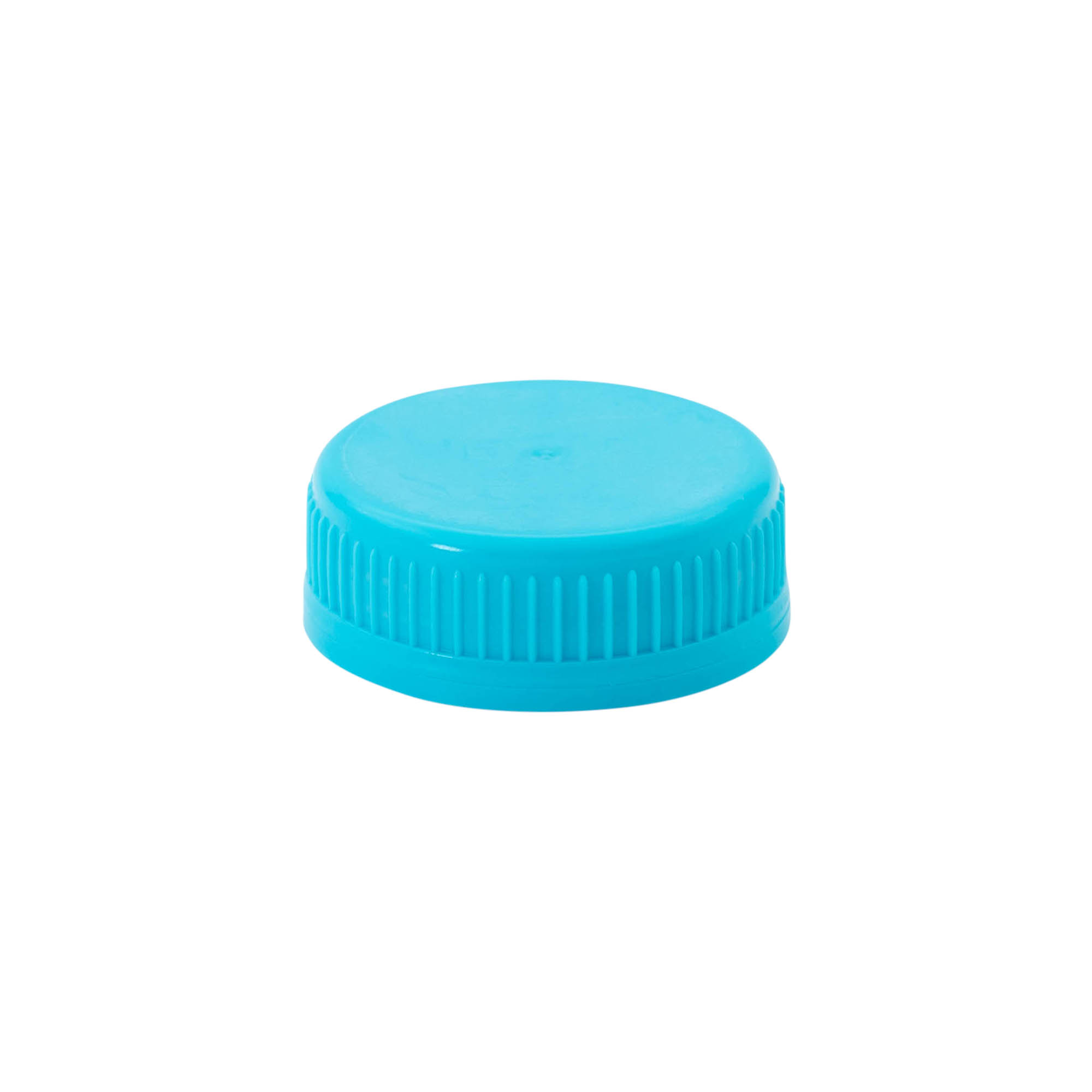 Skruelåg 40 mm, PE-plast, lyseblå Skruelåg 40 mm, PE-plast, lyseblå