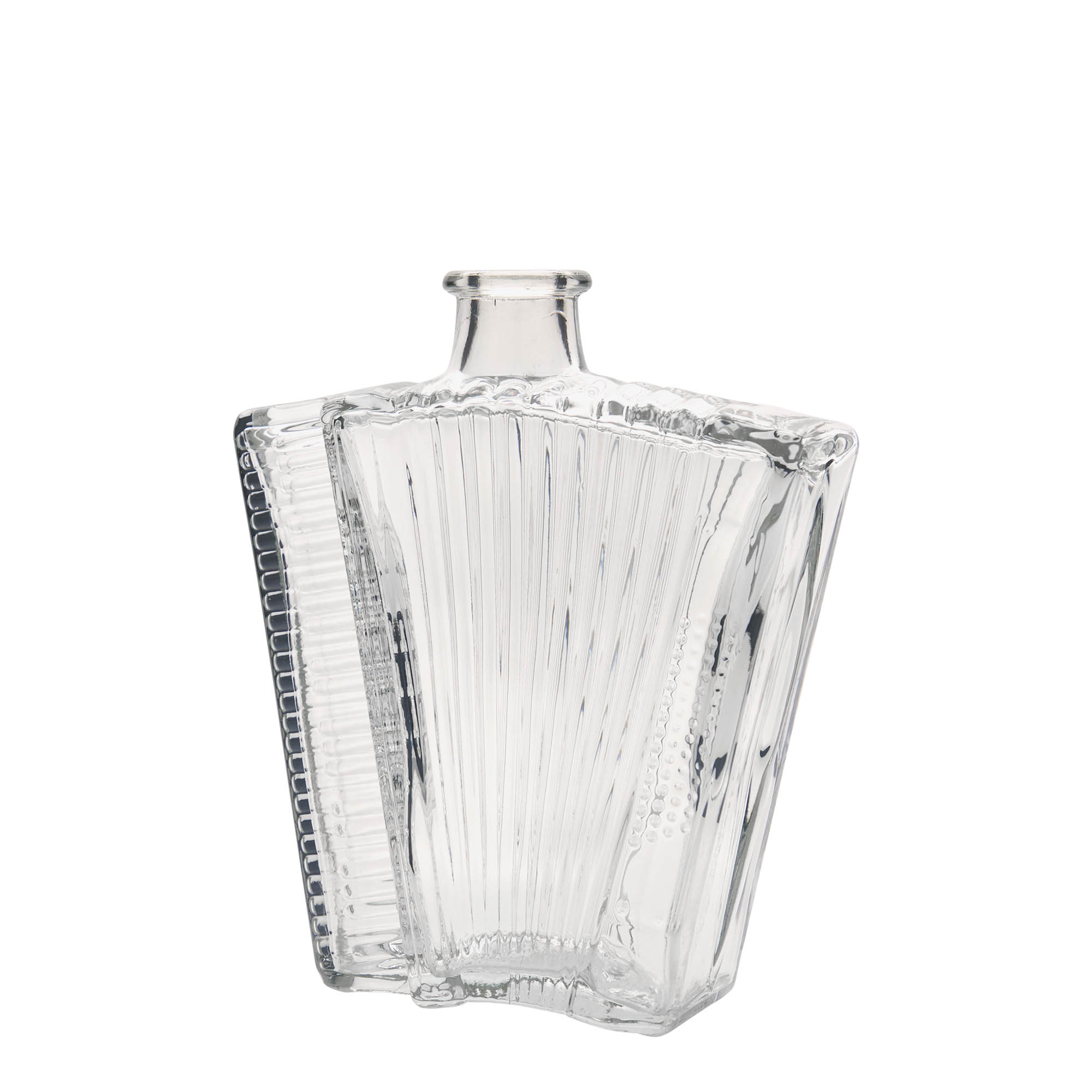 500 ml glasflaske 'Akkordeon', munding: kork