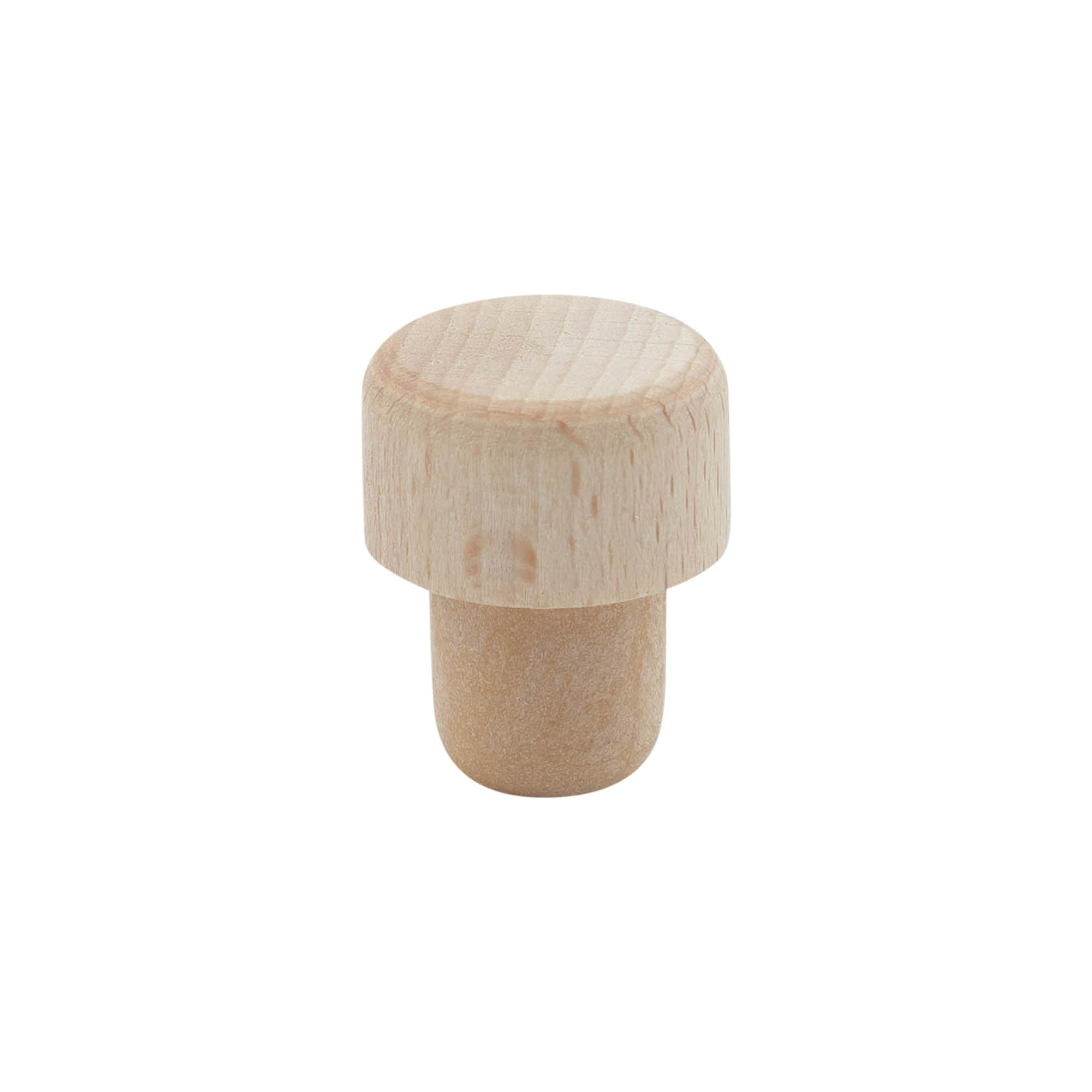 Håndtagprop med doseringsåbning 19 mm, træ/plast, beige, til munding: prop Håndtagprop med doseringsåbning 19 mm, træ/plast, beige, til munding: prop